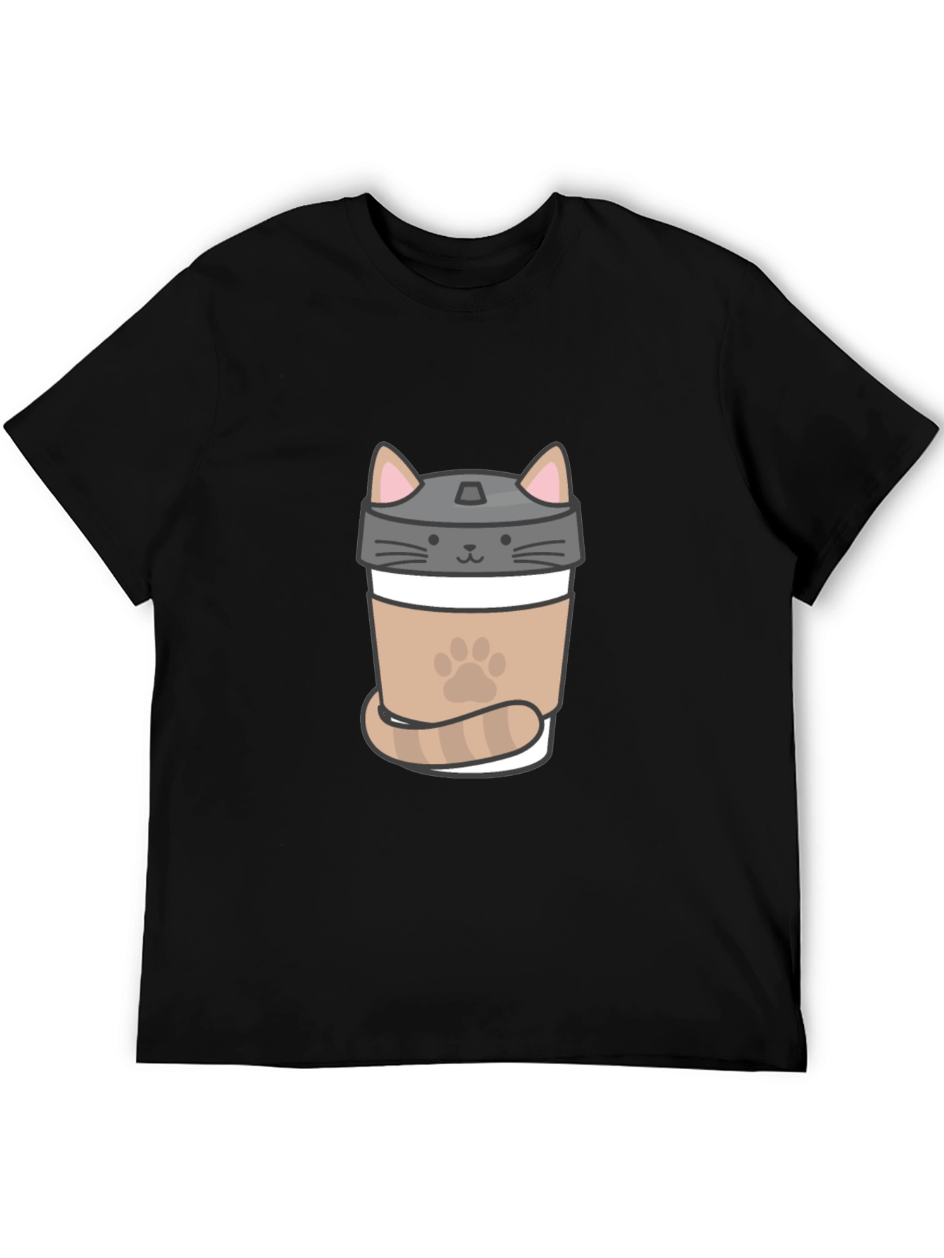 Black Cat Coffee T-Shirt - Cute Coffee Lover Tee view 5