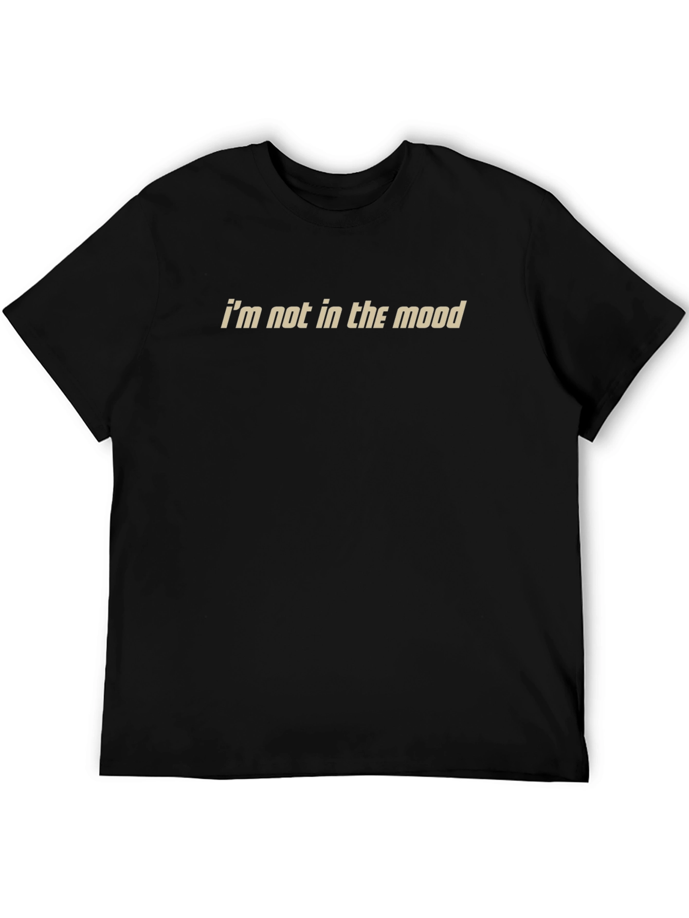 Black I'm Not in the Mood Graphic T-Shirt view 5