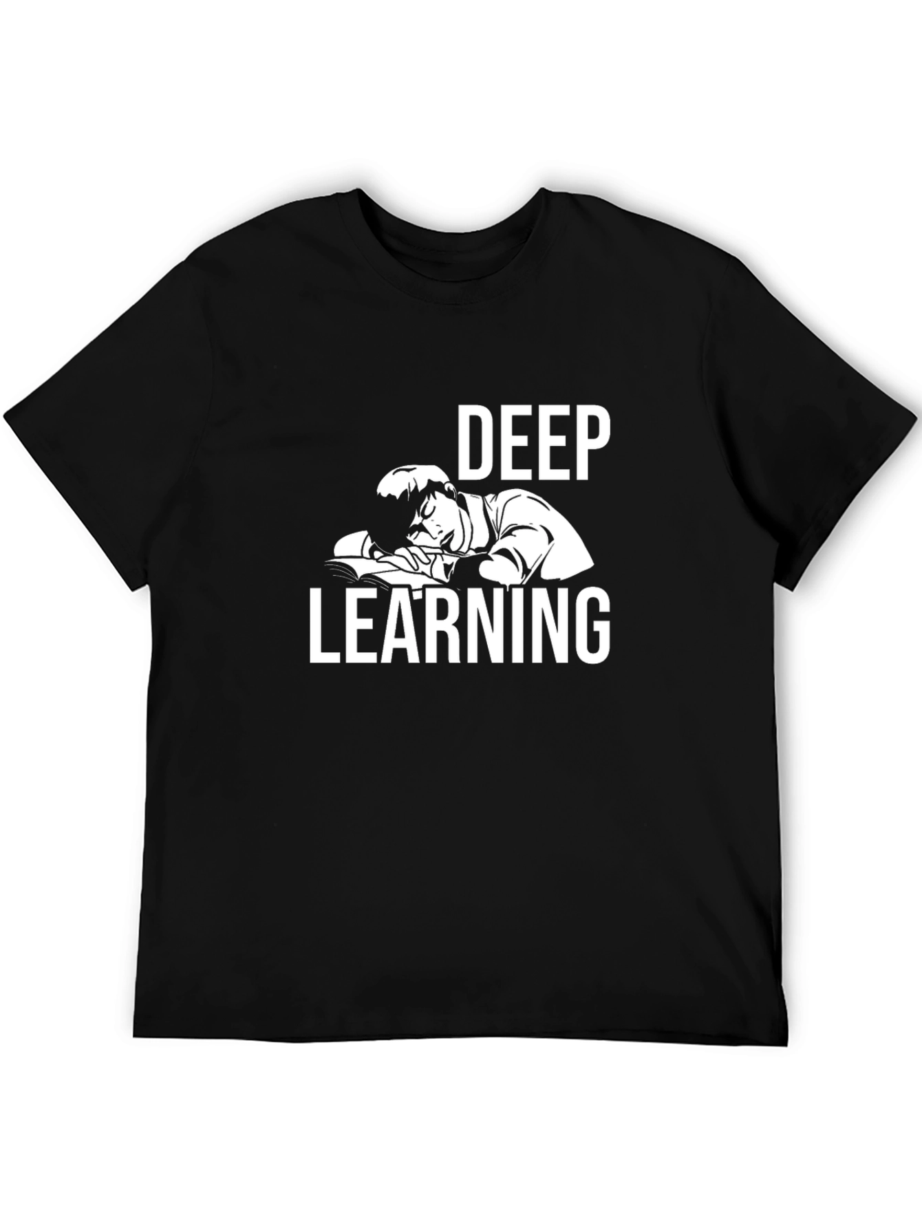 Black Deep Learning T-Shirt - Funny Programmer Tee view 5