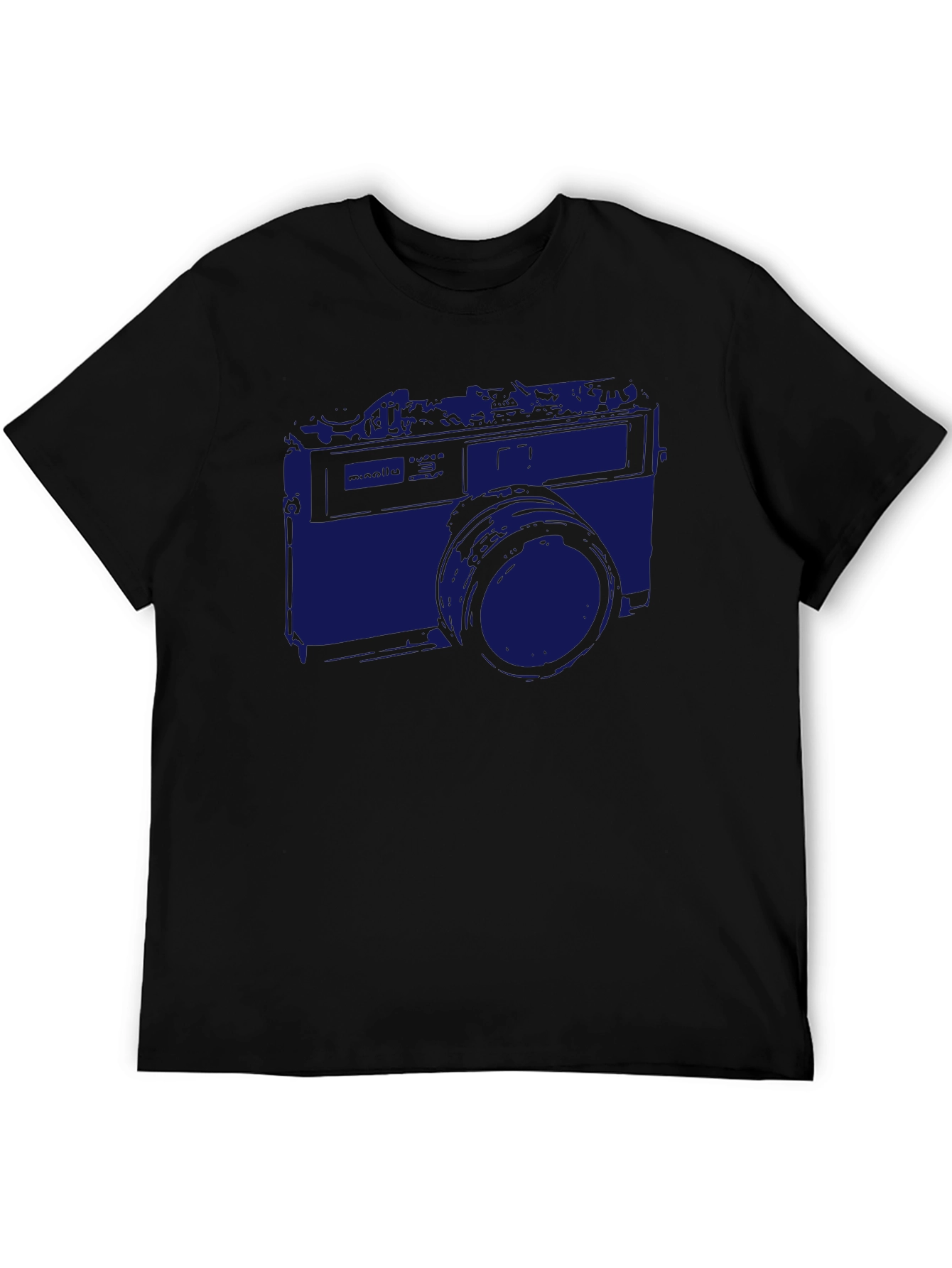 Black Retro Camera Graphic Tee - Classic Style view 5