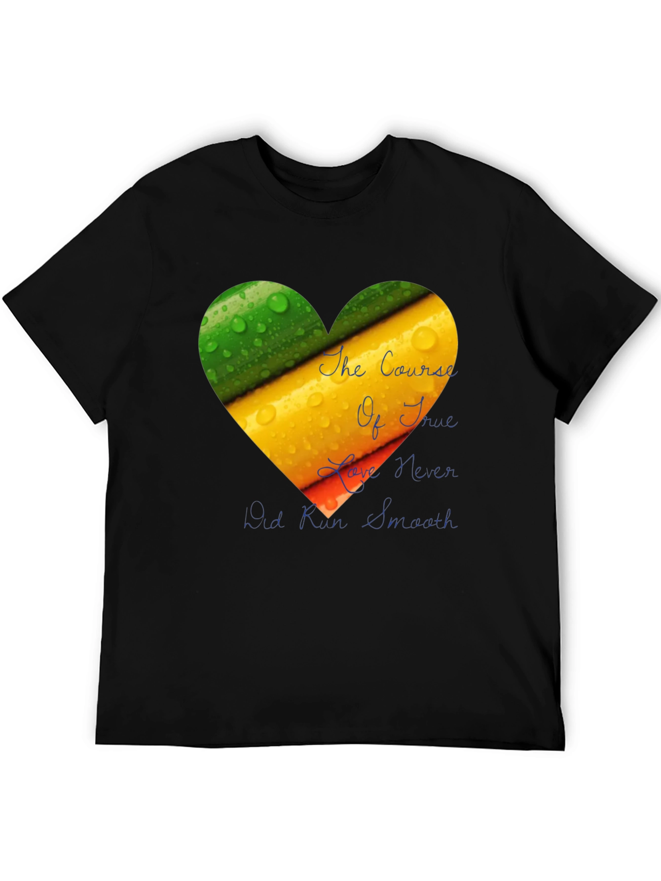 Black Love Never Runs Smooth T-Shirt view 5