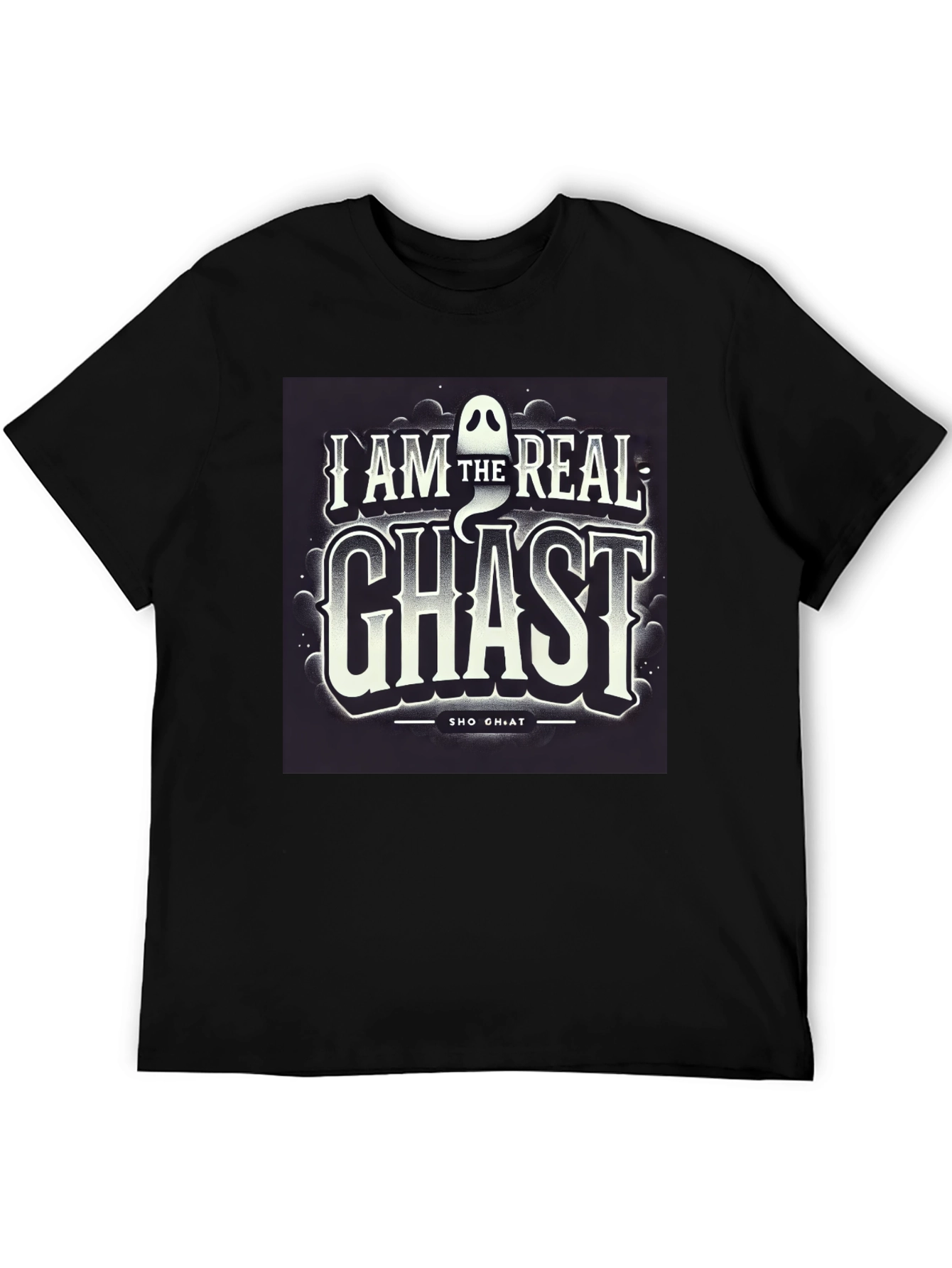 Black I AM The Real Ghast Graphic Tee, Halloween view 5