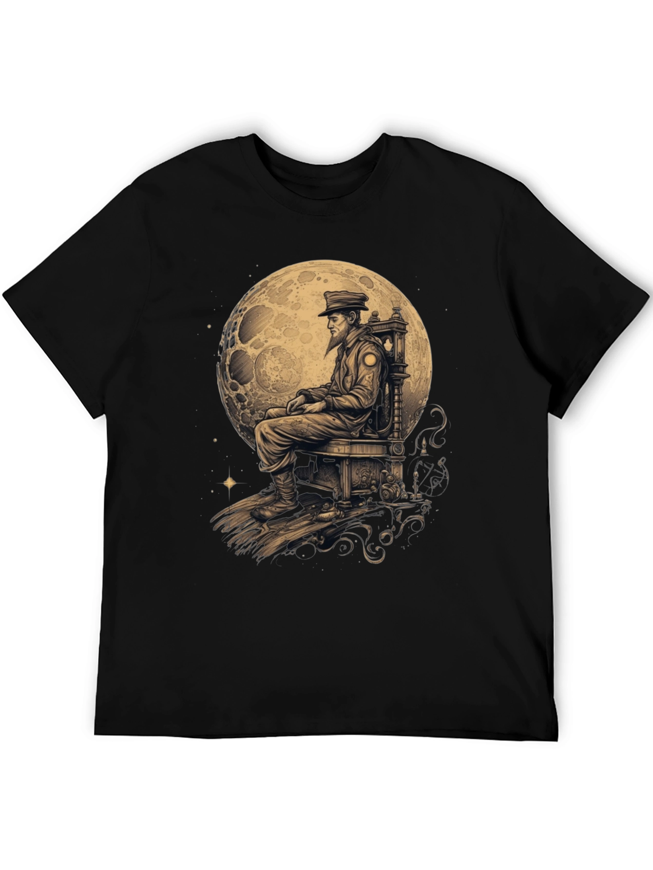Black Moon Captain Graphic T-Shirt view 5