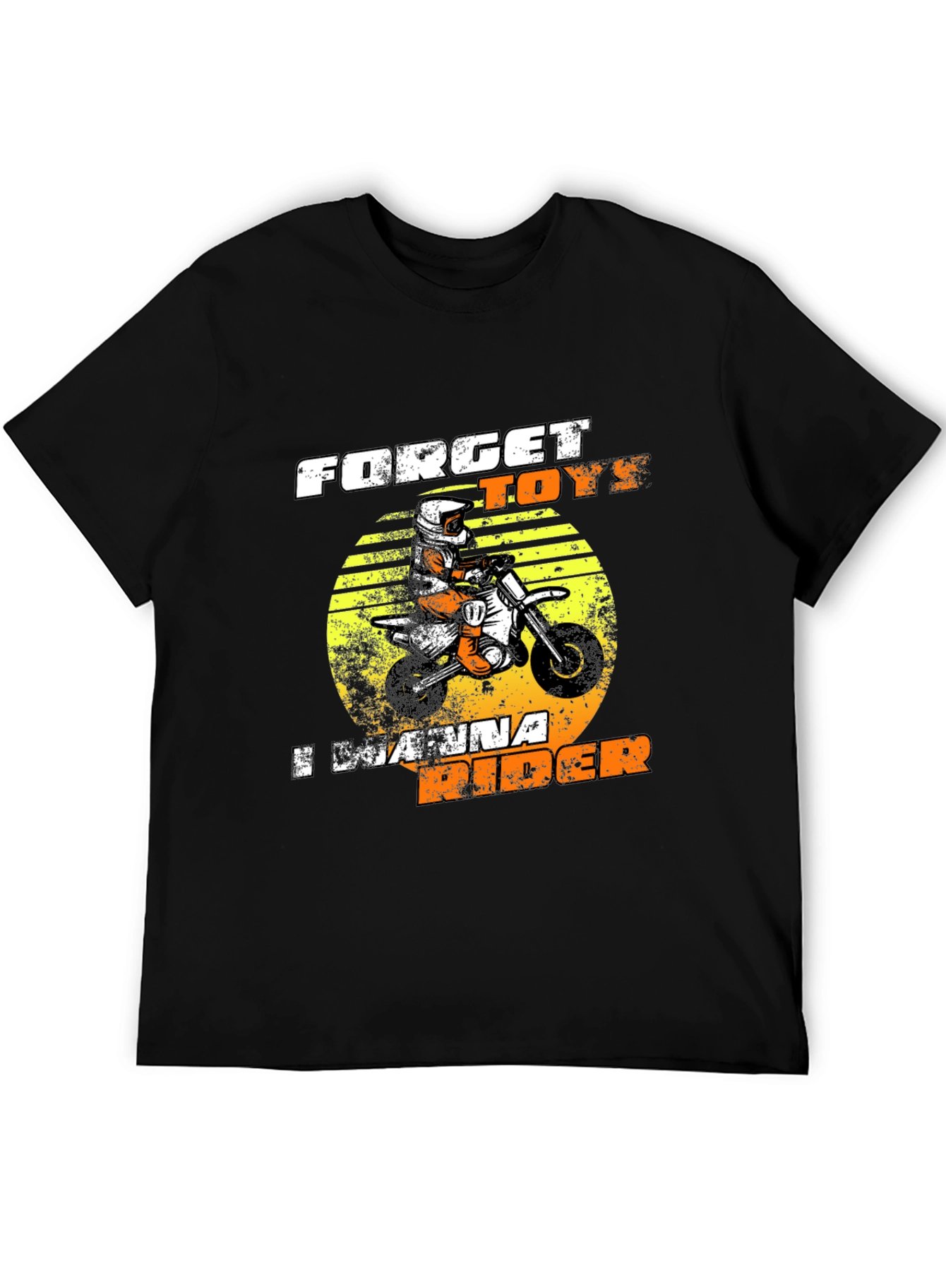 Black Forget Toys I Wanna Rider Graphic Tee view 5