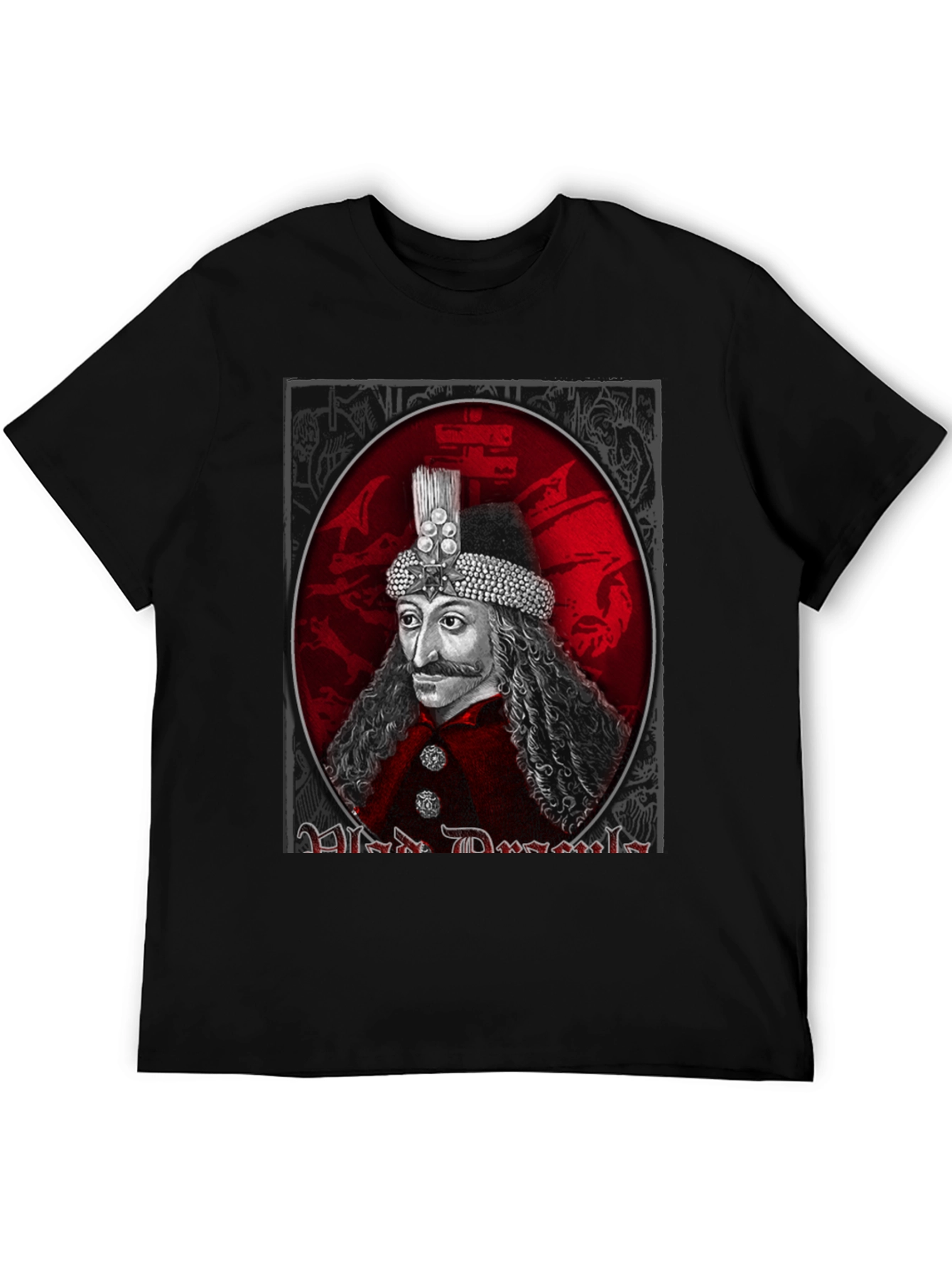 Black Vlad Dracula Graphic Tee - Gothic Style view 5