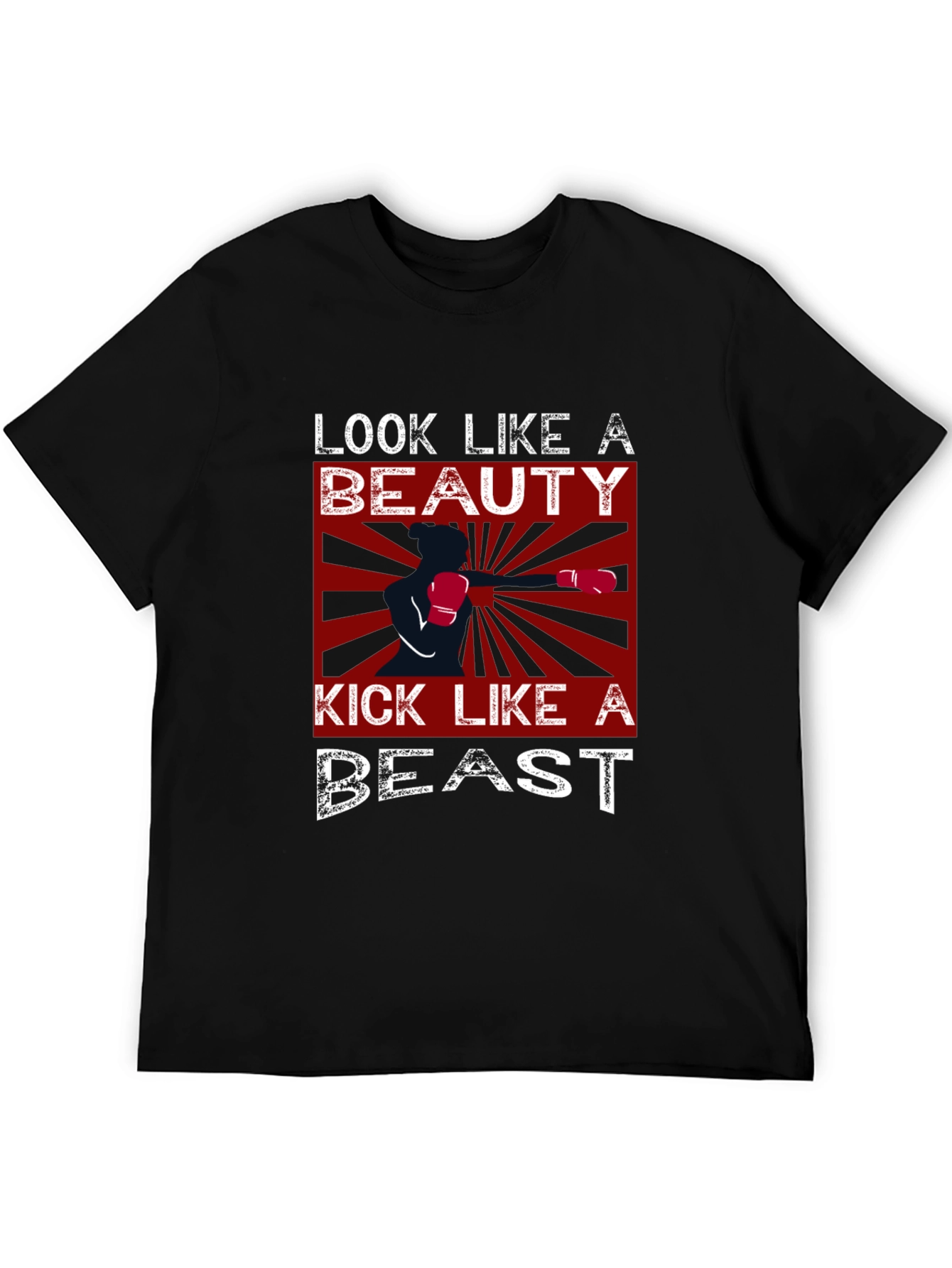 Black Beauty and Beast Graphic T-Shirt view 5
