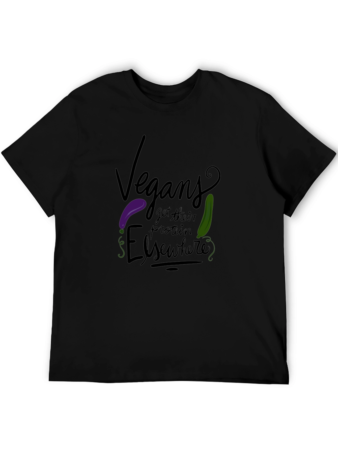Vegans Get Protein Elsewhere Graphic Tee - 5