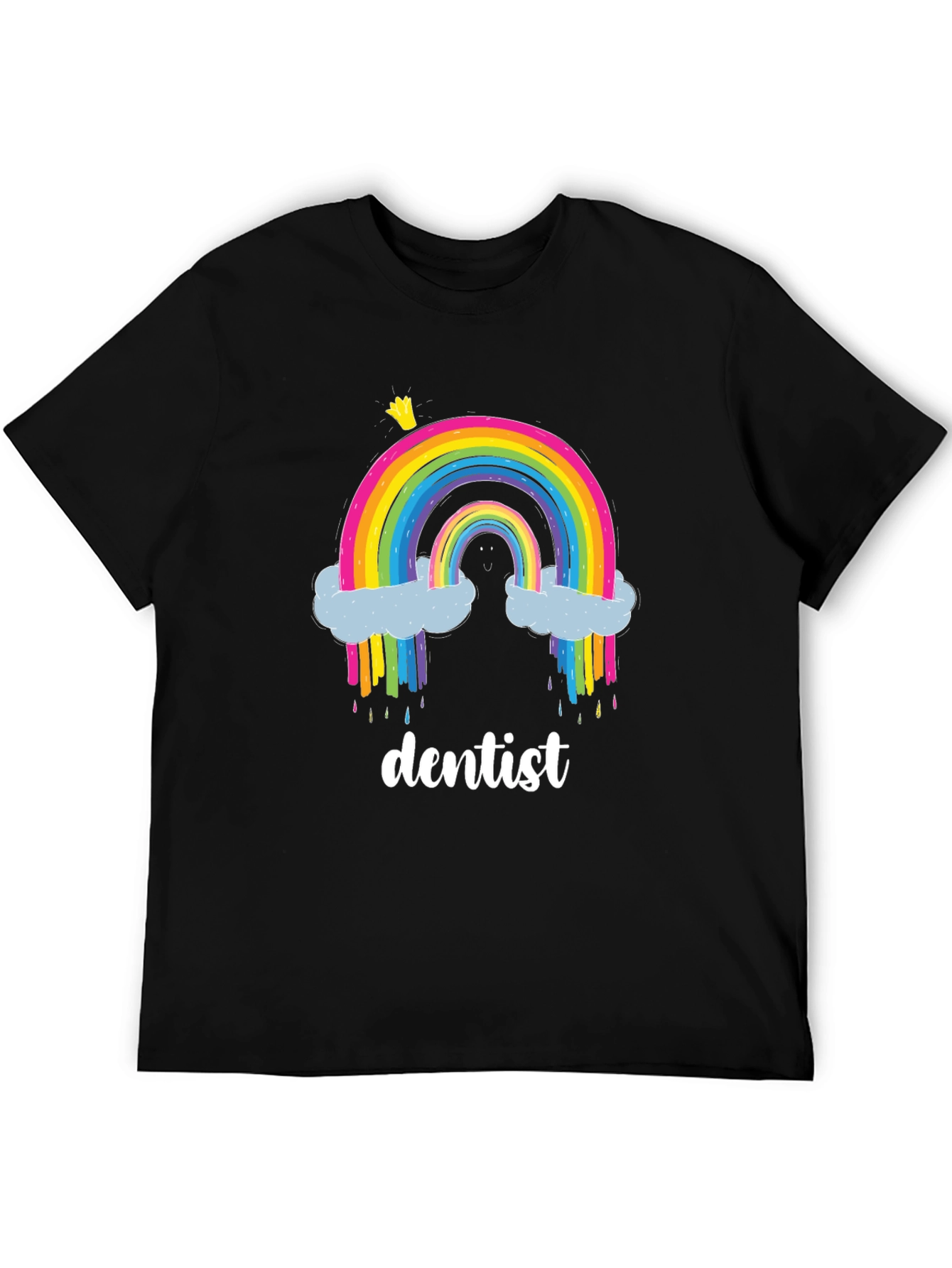 Black Dentist Rainbow T-Shirt view 5