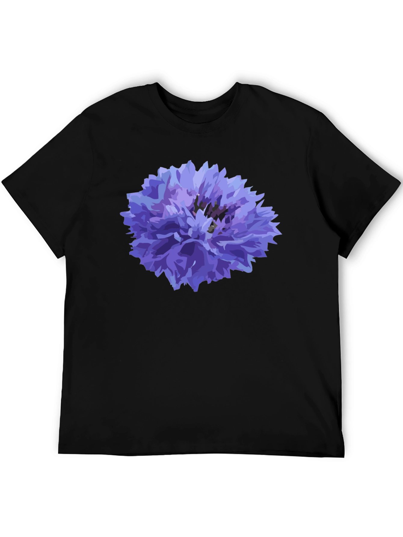 Black Cornflower Black T-Shirt view 5
