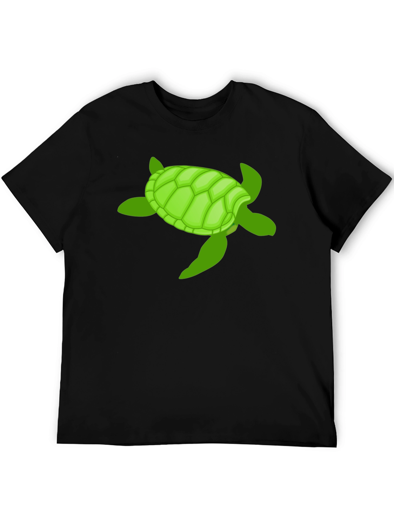 Black Turtle Graphic Tee -  Cool Marine Life Shirt view 5