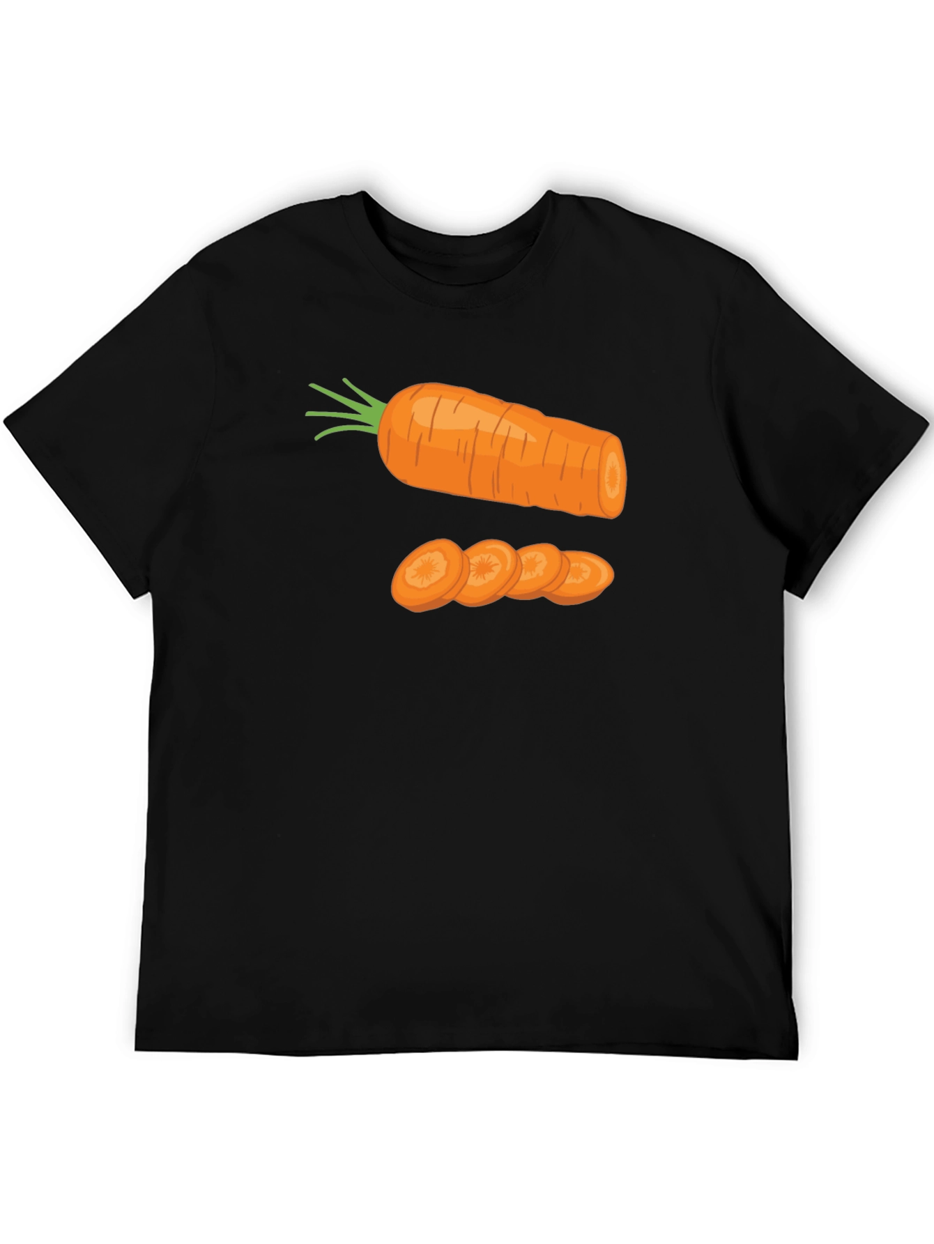 Black Carrot Graphic Print Black T-Shirt view 5