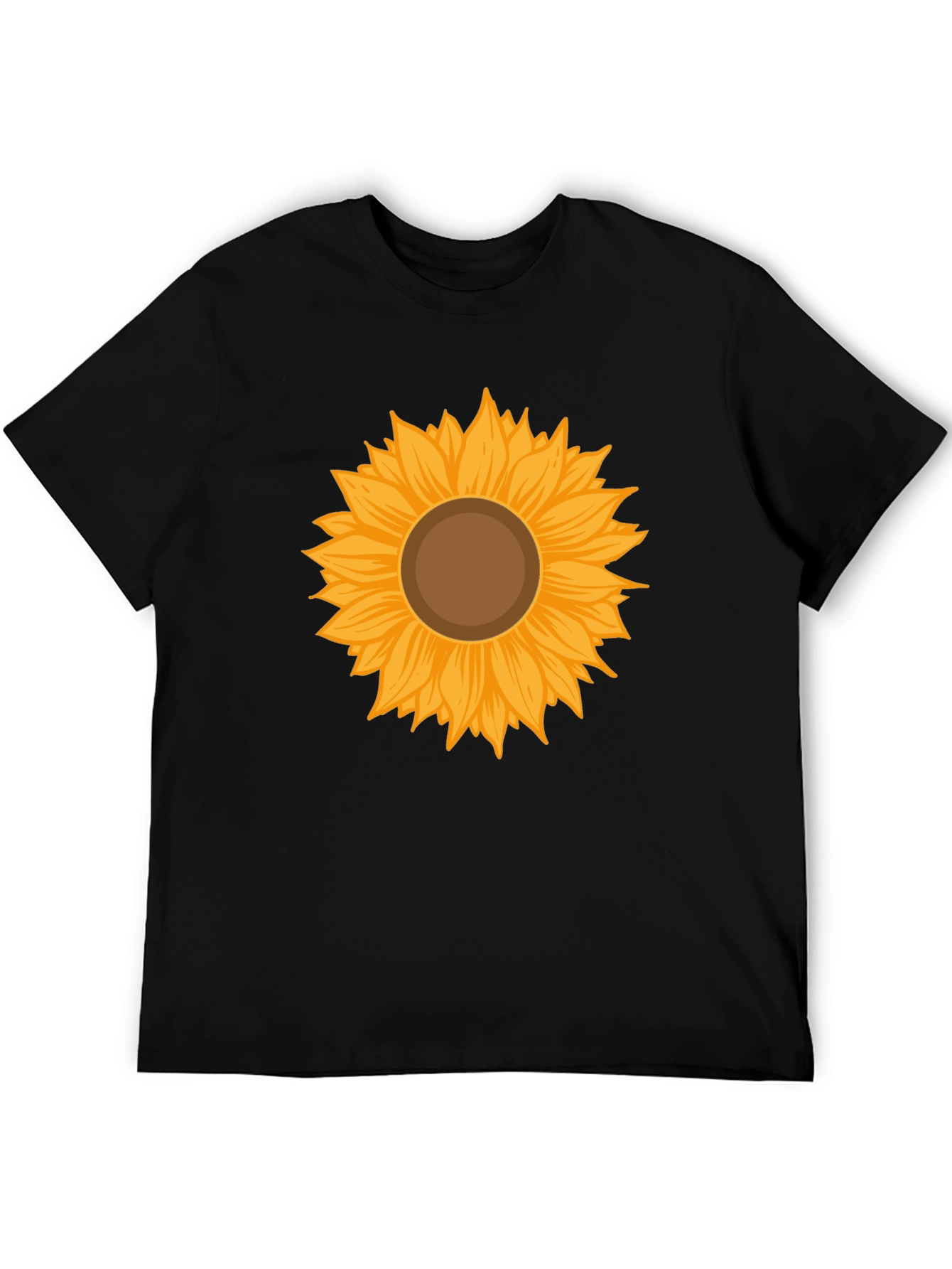 Black Sunflower Graphic Tee - Stylish & Comfortable Black T-Shirt view 5