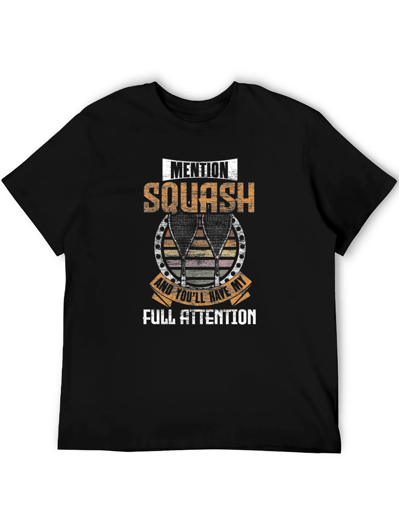 Black Squash Full Attention Graphic T-Shirt view 5