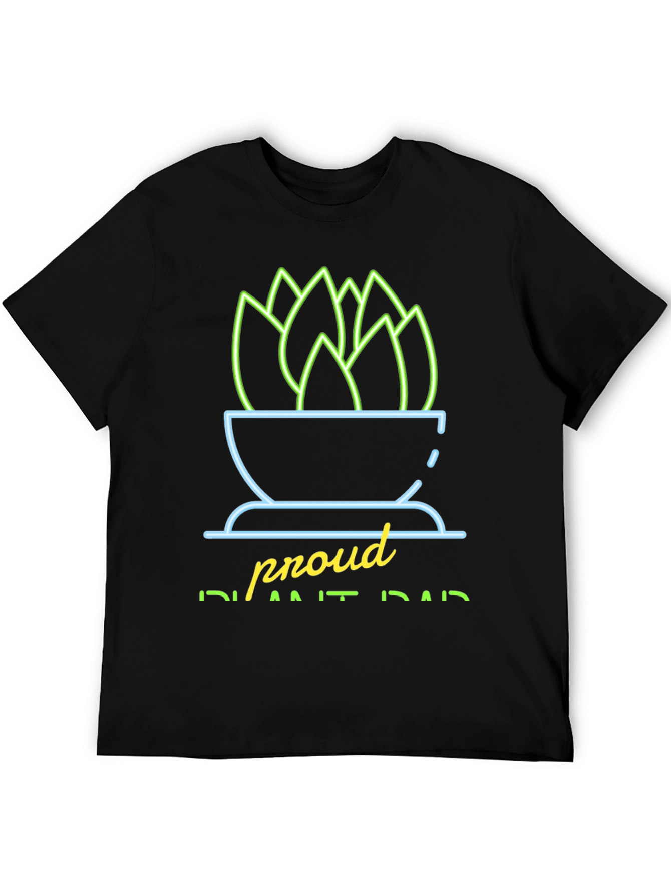 Black Proud Plant Dad Graphic Tee view 5