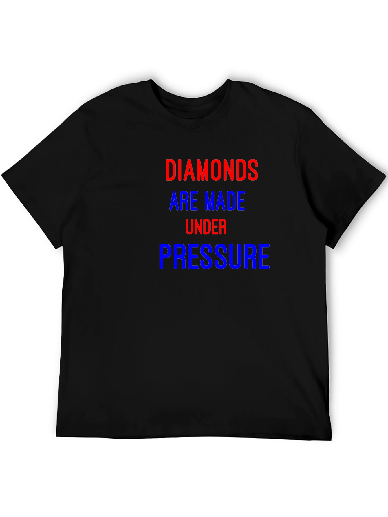 Black Diamonds Under Pressure Tee - Motivational Graphic T-Shirt view 5
