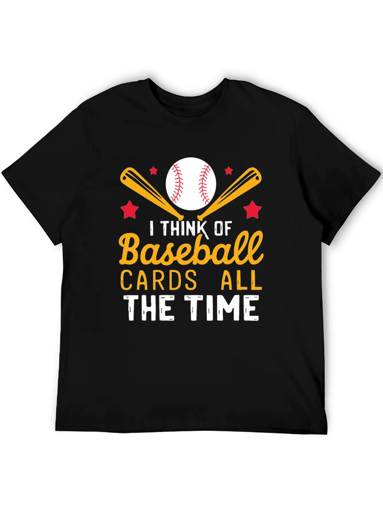Black Baseball Cards All The Time T-Shirt view 5