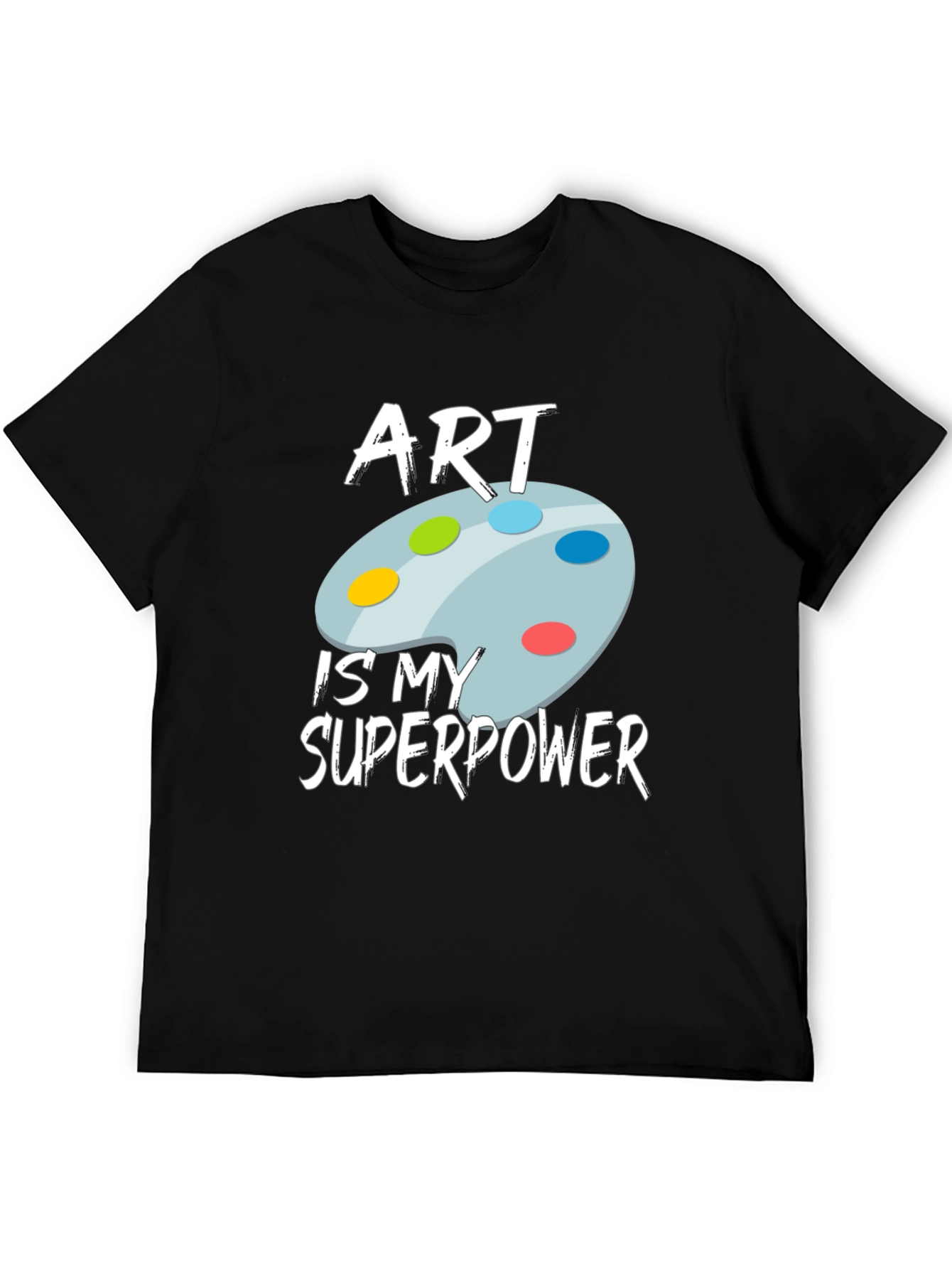 Art is My Superpower Black T-Shirt - 5