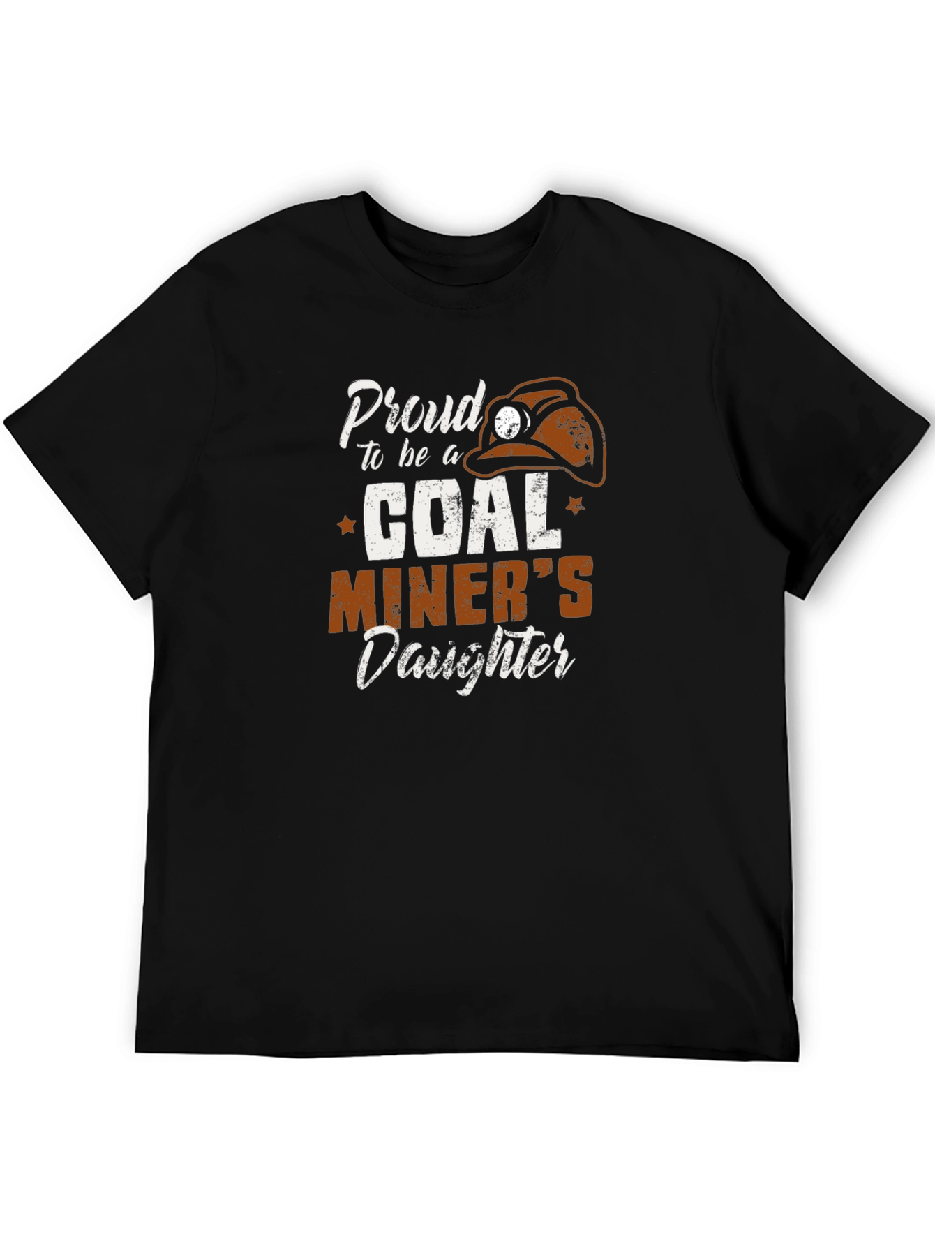 Black Proud Coal Miner's Daughter T-Shirt - Black view 5