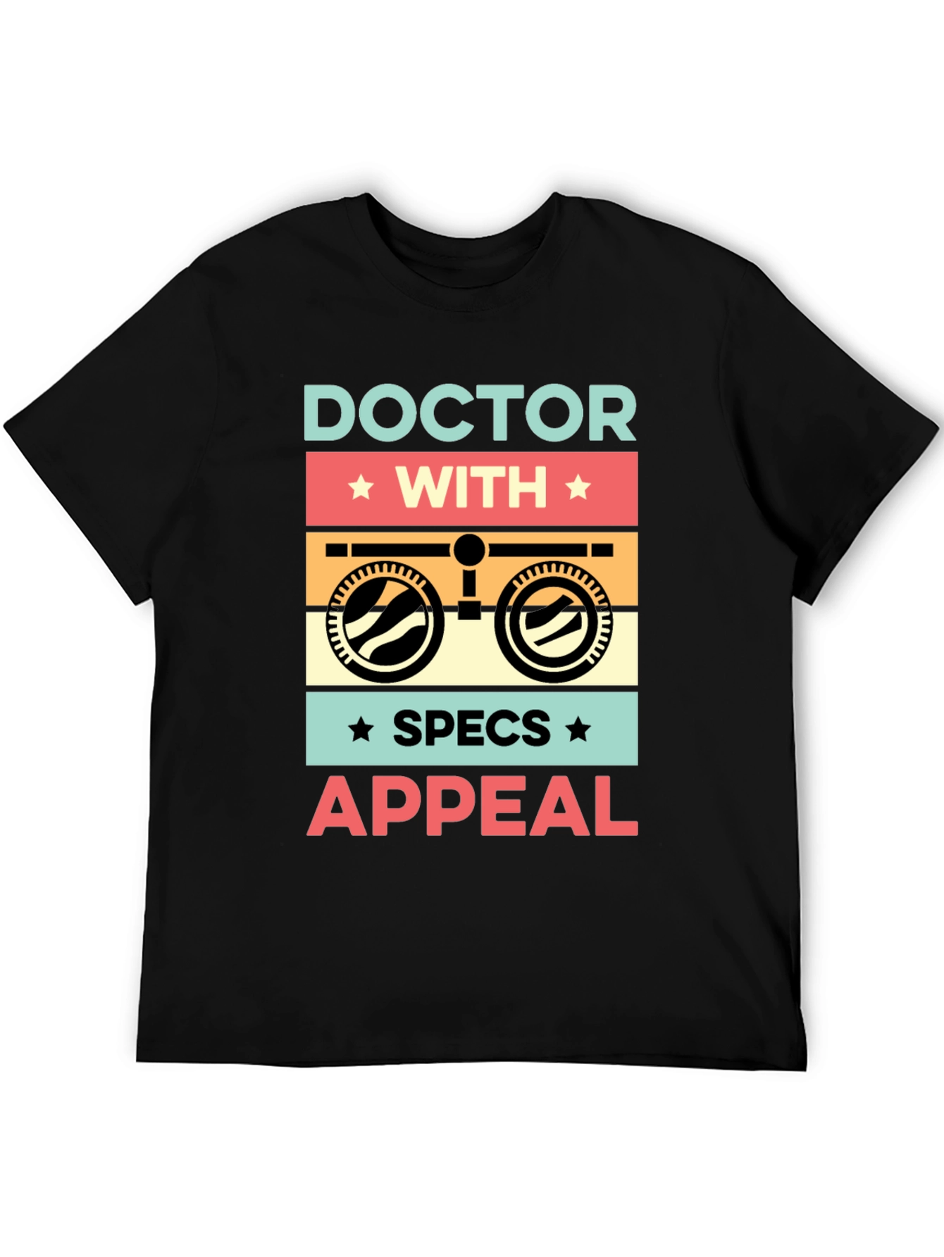 Black Doctor Specs Appeal Graphic T-Shirt view 5