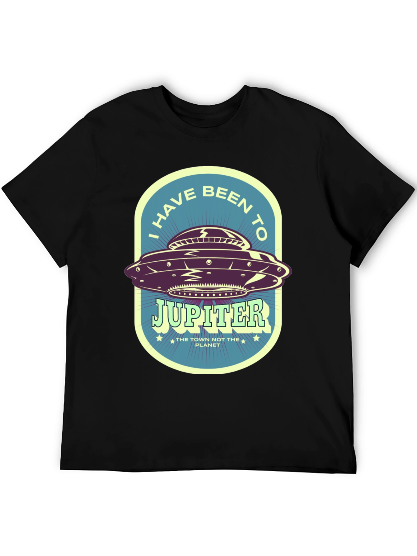 Black I Have Been to Jupiter T-Shirt view 5