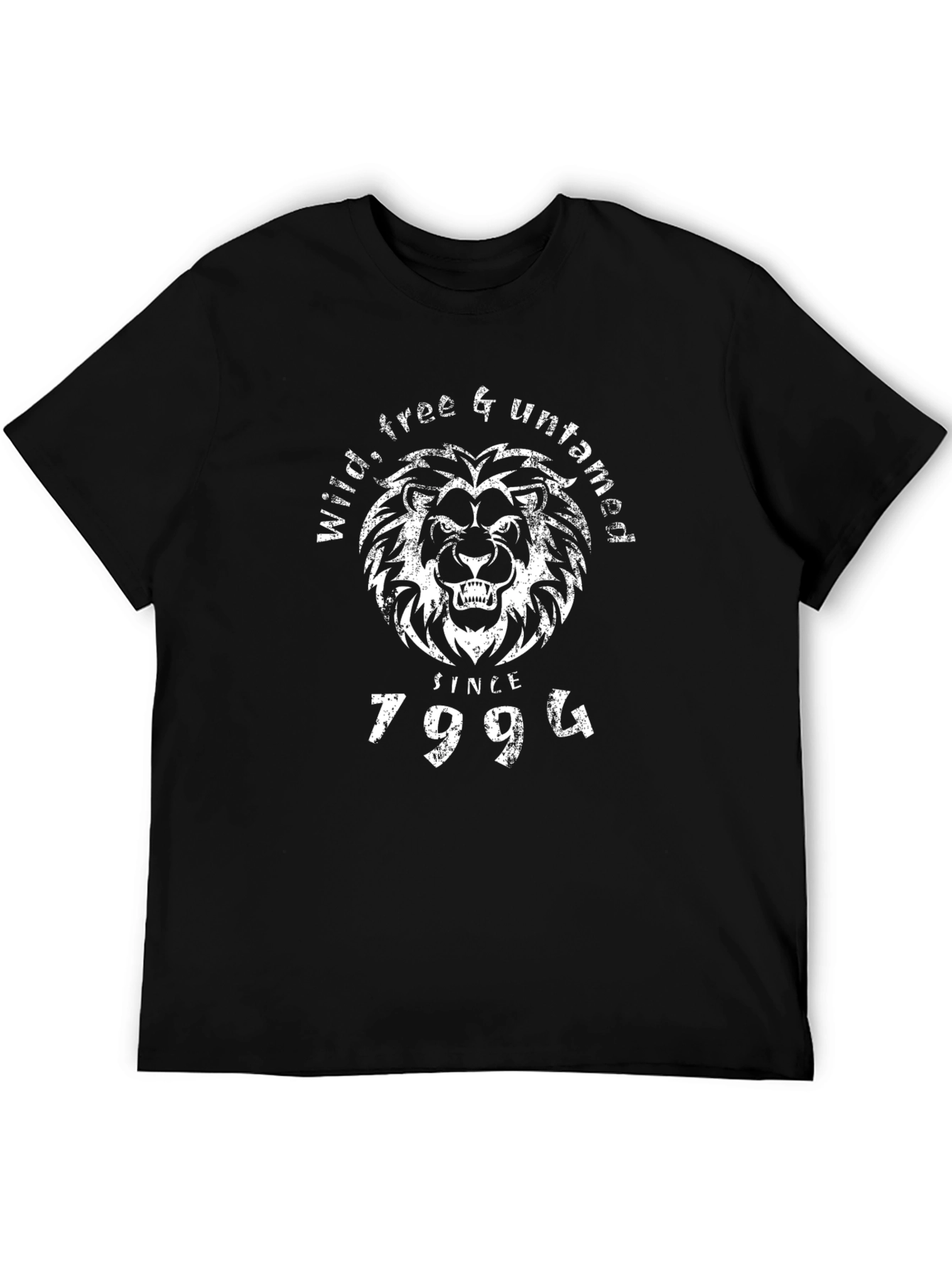 Black Wild, Free & Untamed Lion Graphic Tee - Since 1994 view 5