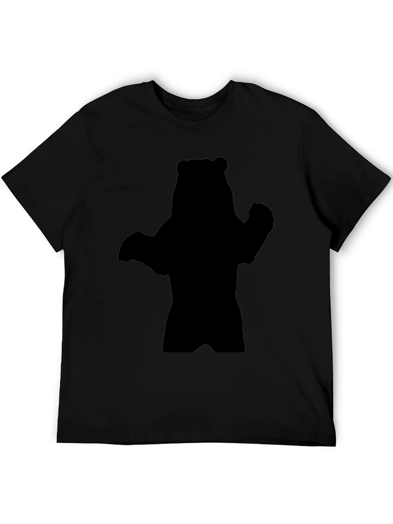 Black Bear Silhouette Graphic Tee - Black view 5