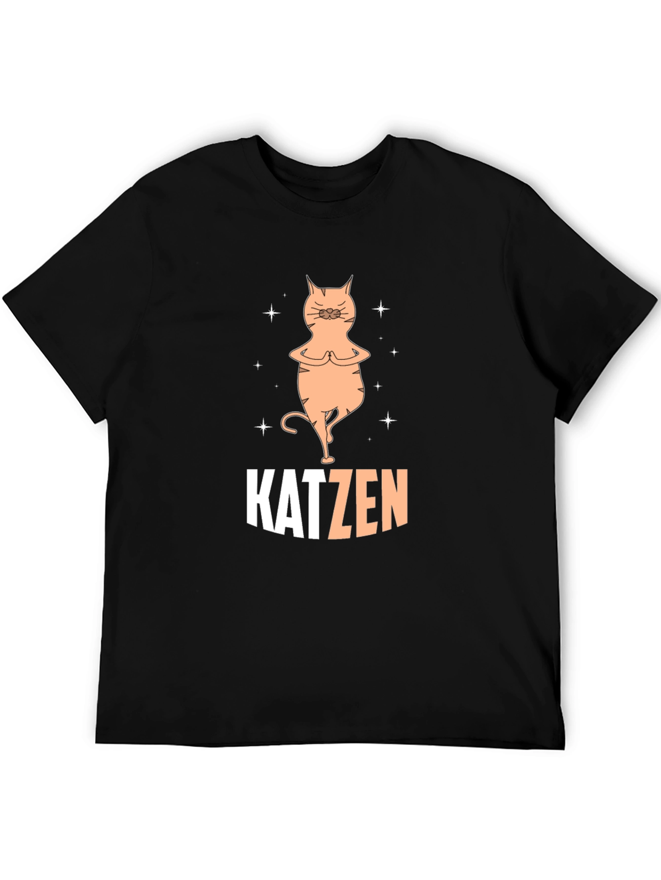Black Katzen Yoga Black T-Shirt view 5