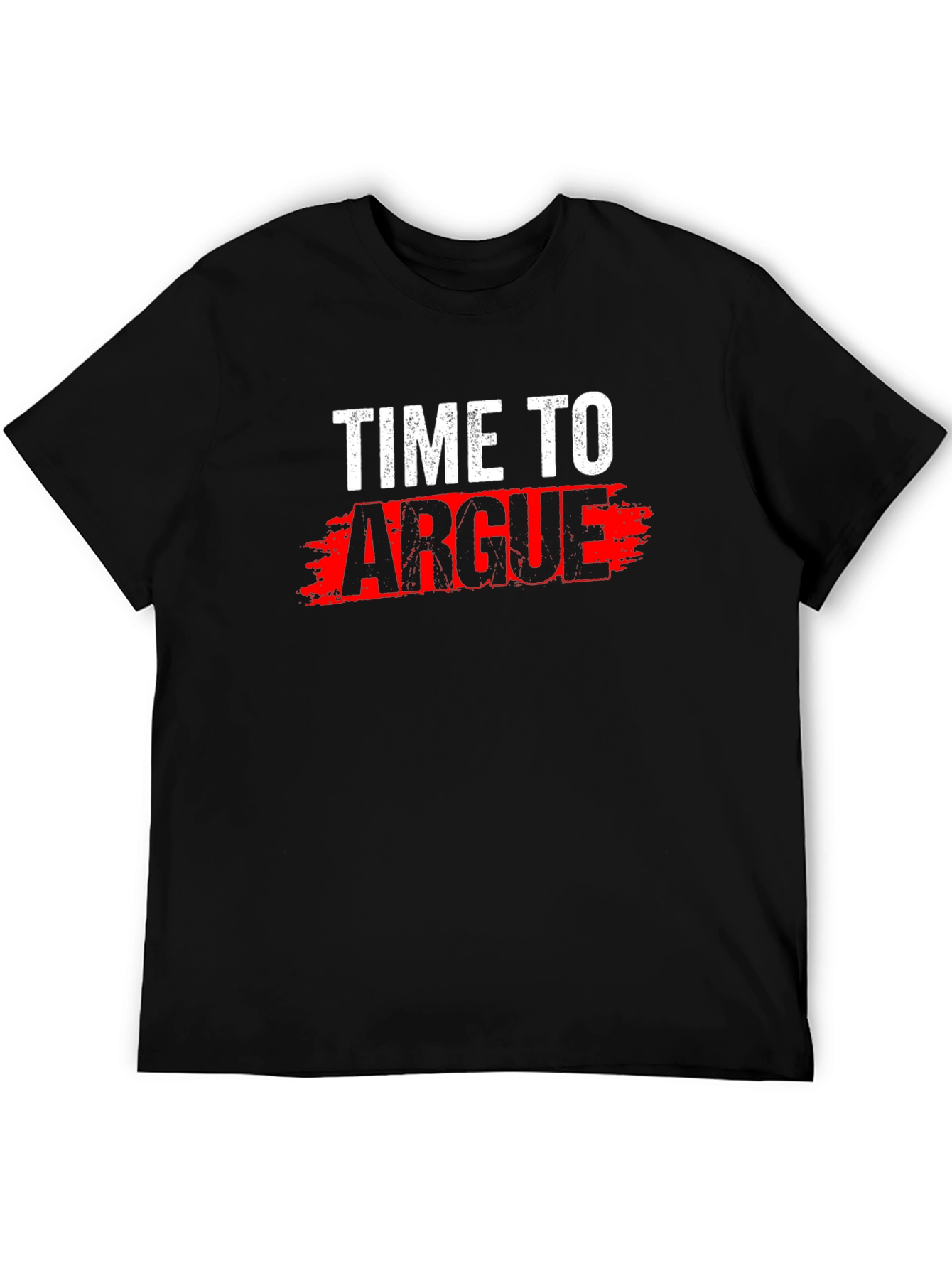 Black Time To Argue Graphic Tee - Black view 5