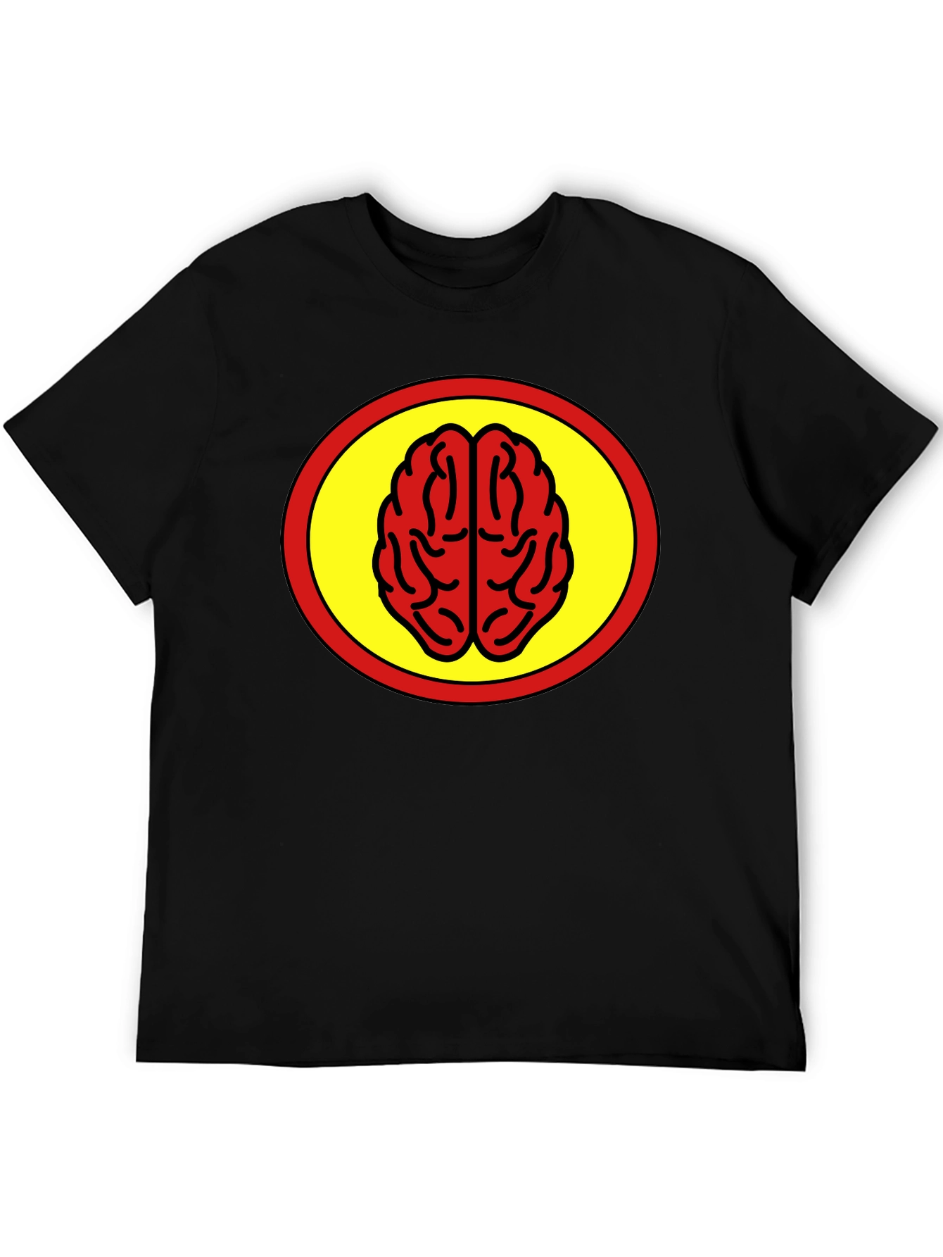 Black Brain Power T-Shirt - Bold Graphic Tee view 5
