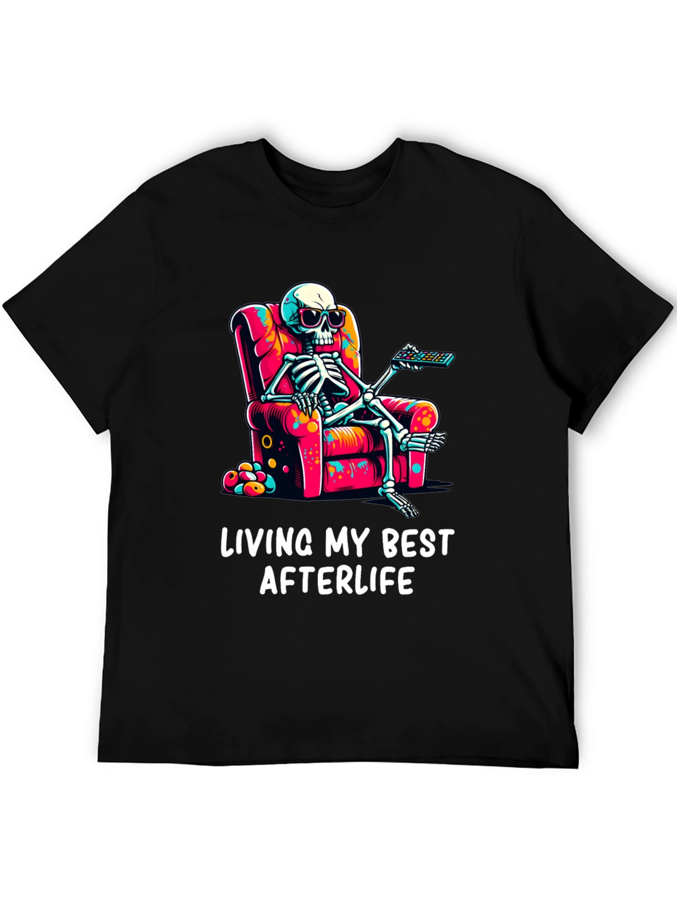 Black Living My Best Afterlife T-Shirt view 5