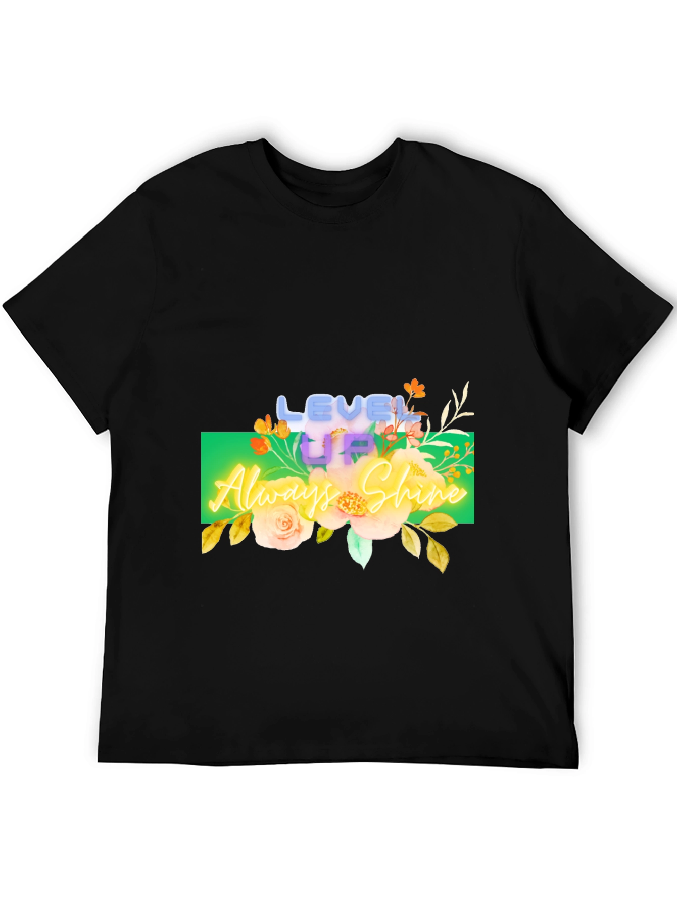 Black Level Up Always Shine Graphic T-Shirt view 5