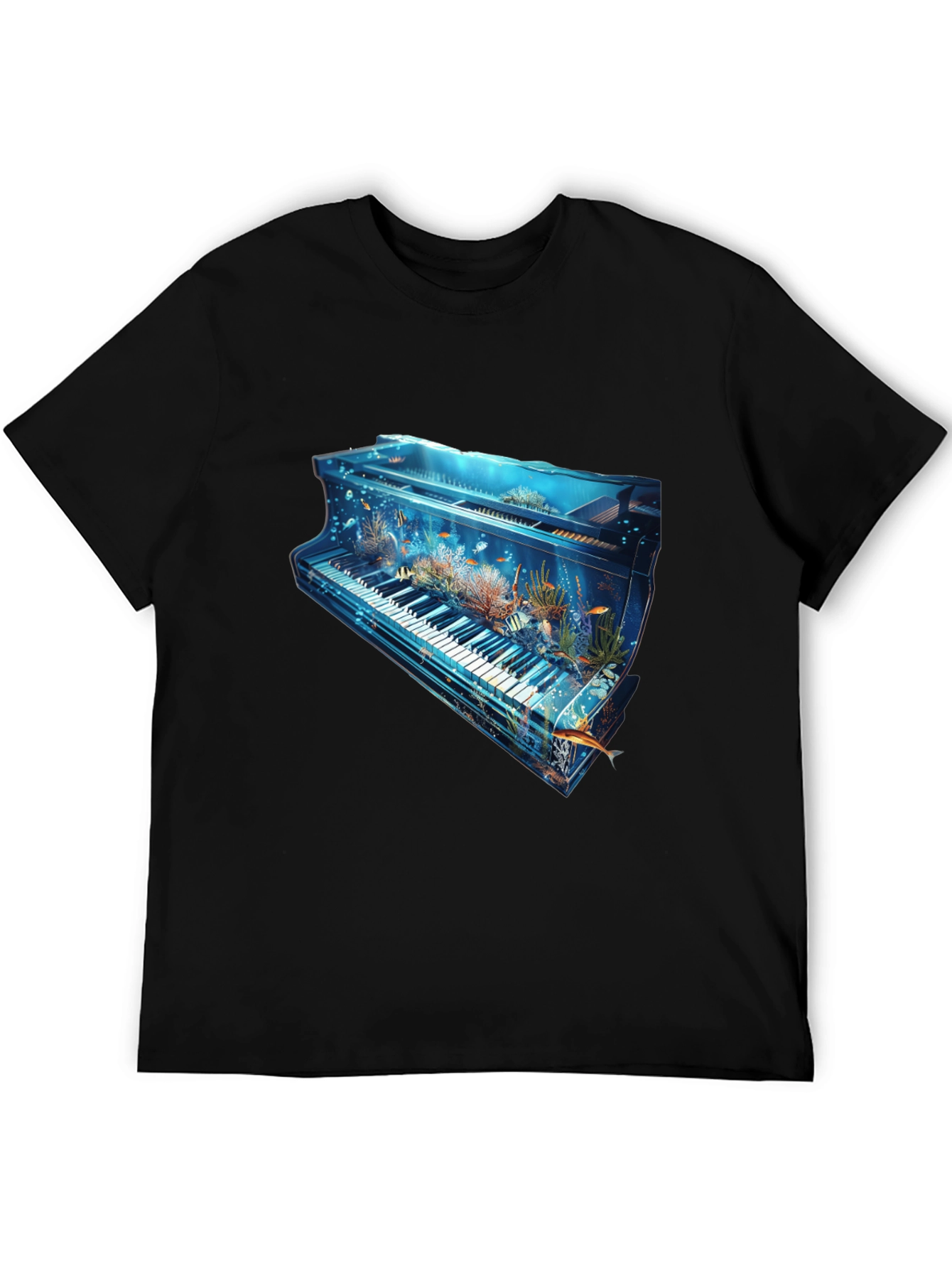 Aquatic Piano Graphic T-Shirt - 5