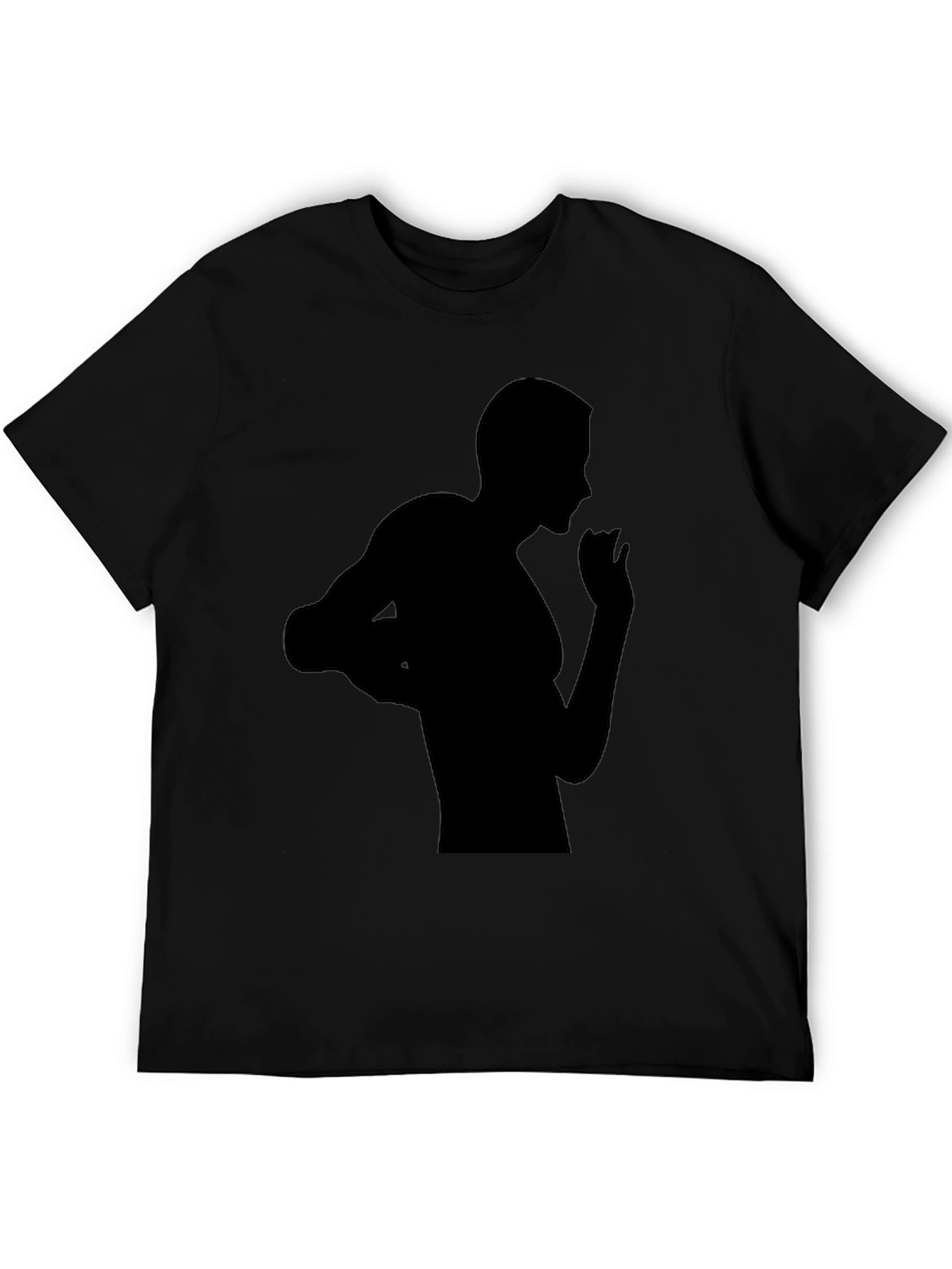 Black Black Silhouette Graphic Tee view 5