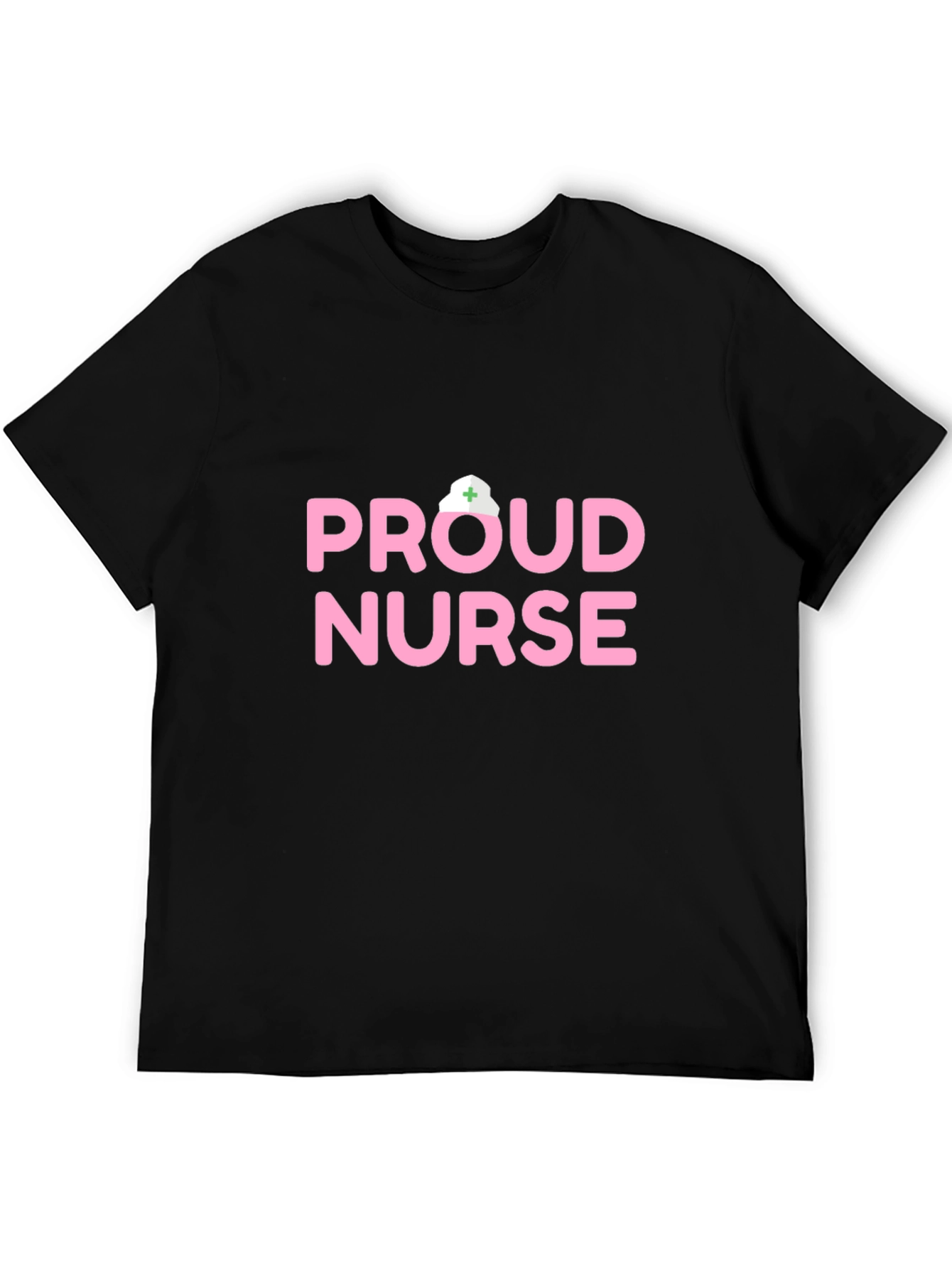 Black Proud Nurse Graphic Tee - Comfortable Everyday Wear view 5