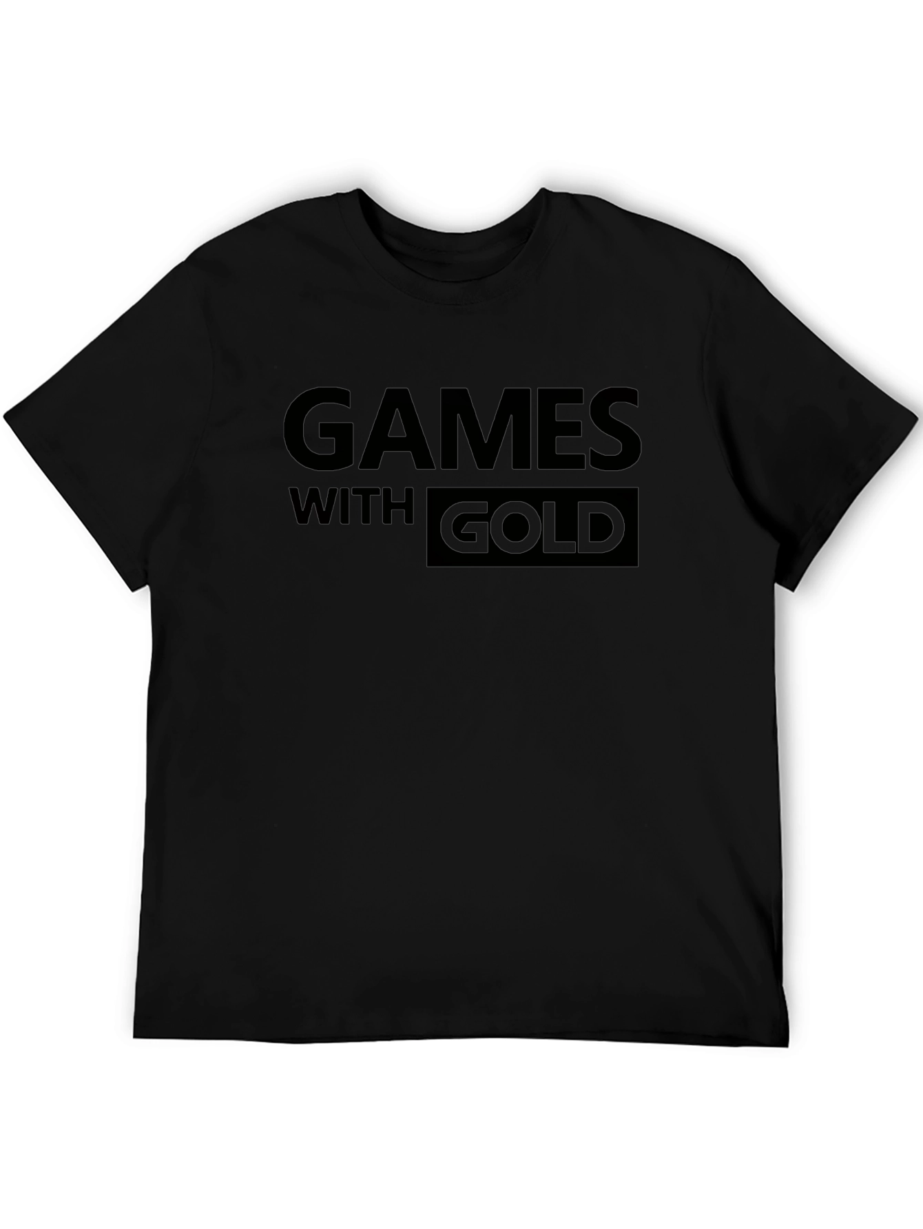 Black Games With Gold Black Graphic Tee view 5