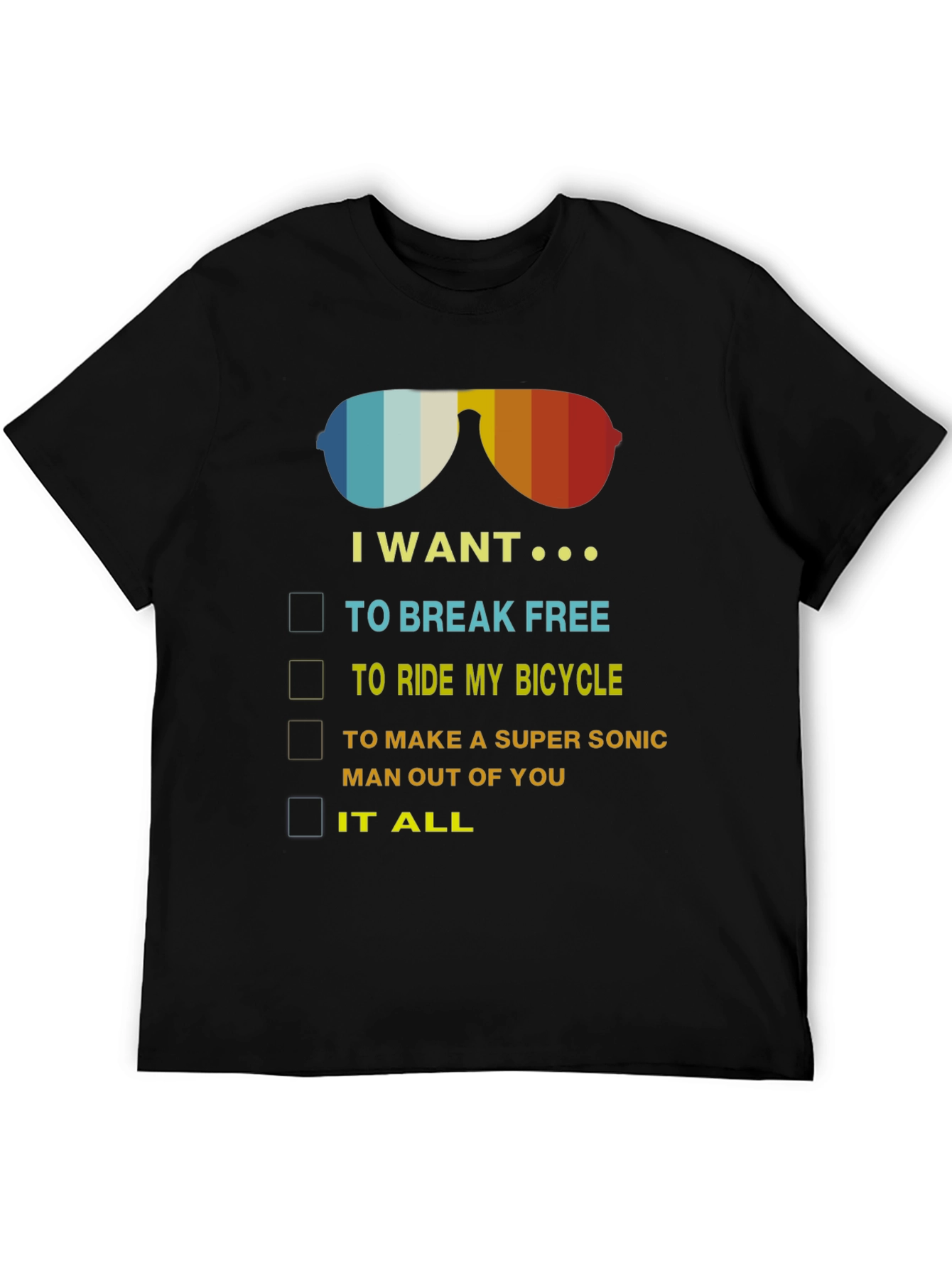 Black I Want It All T-Shirt view 5