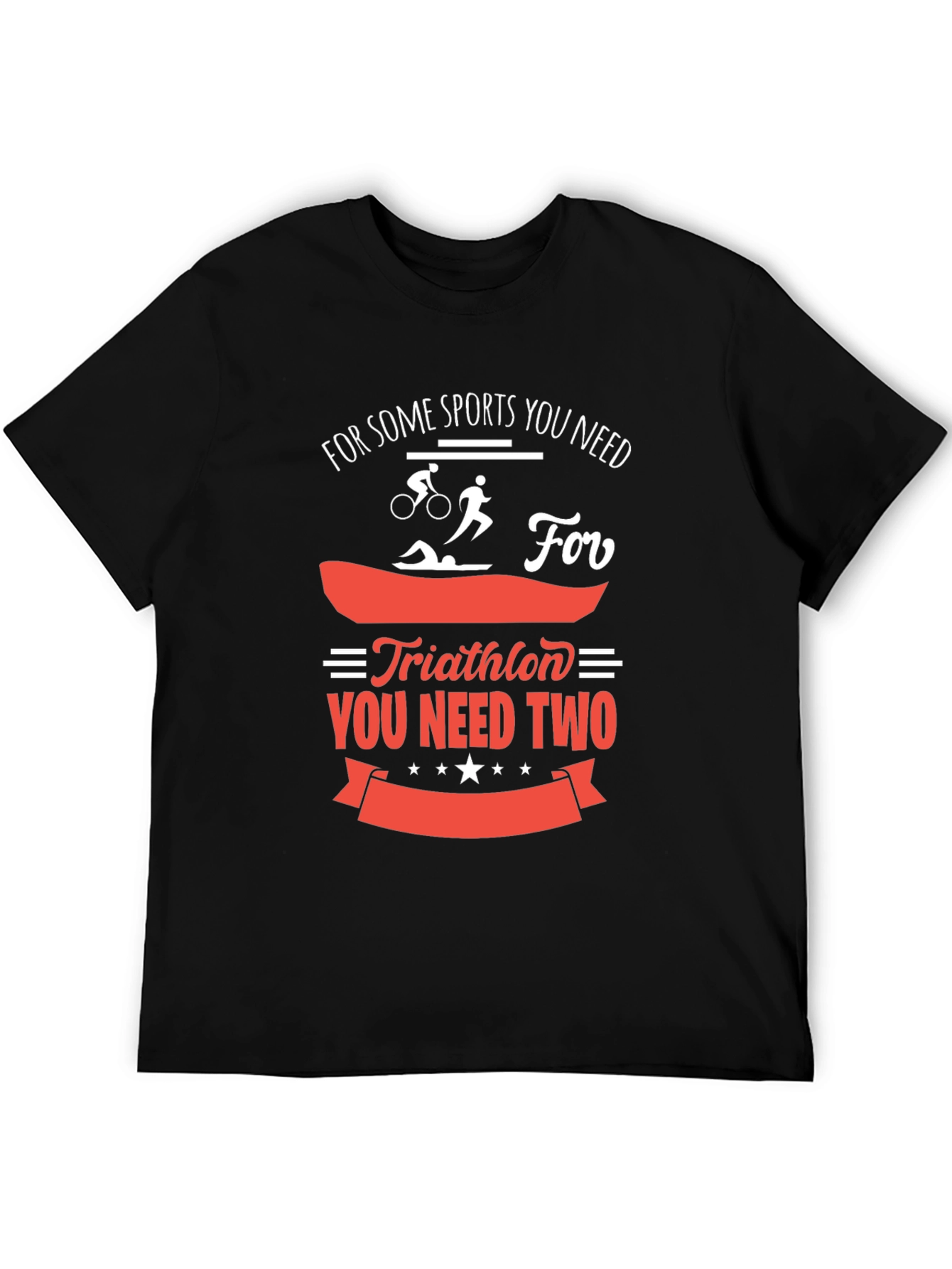 Black Triathlon Sports T-Shirt For Men view 5
