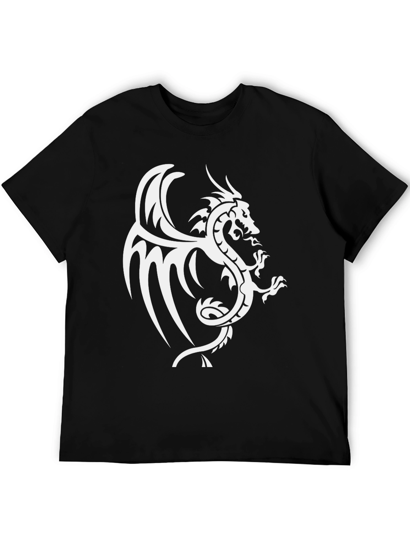 Black Dragon Graphic Black T-Shirt view 5