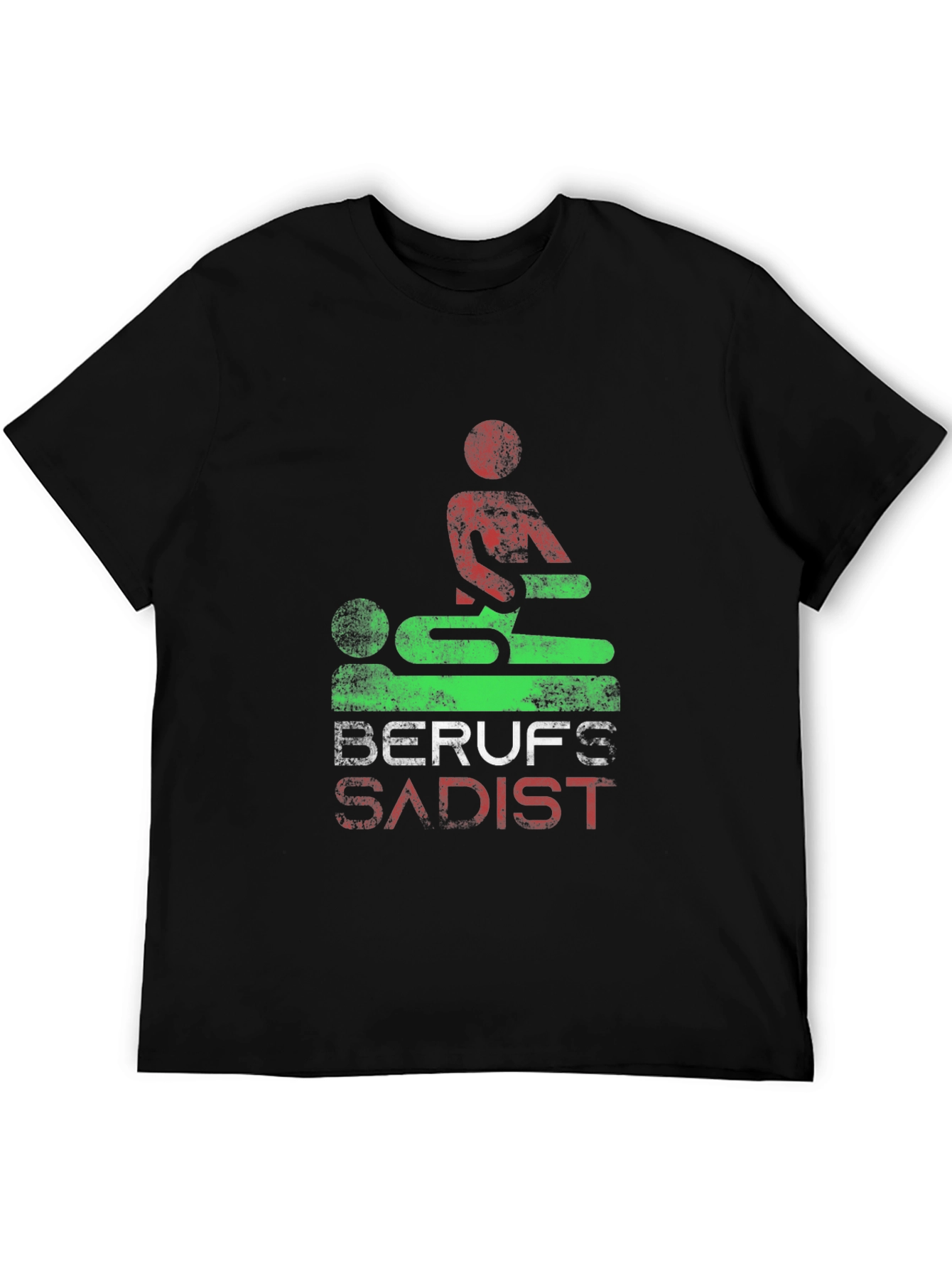 Black Berufs Sadist Graphic Tee - Black Unisex T-Shirt view 5