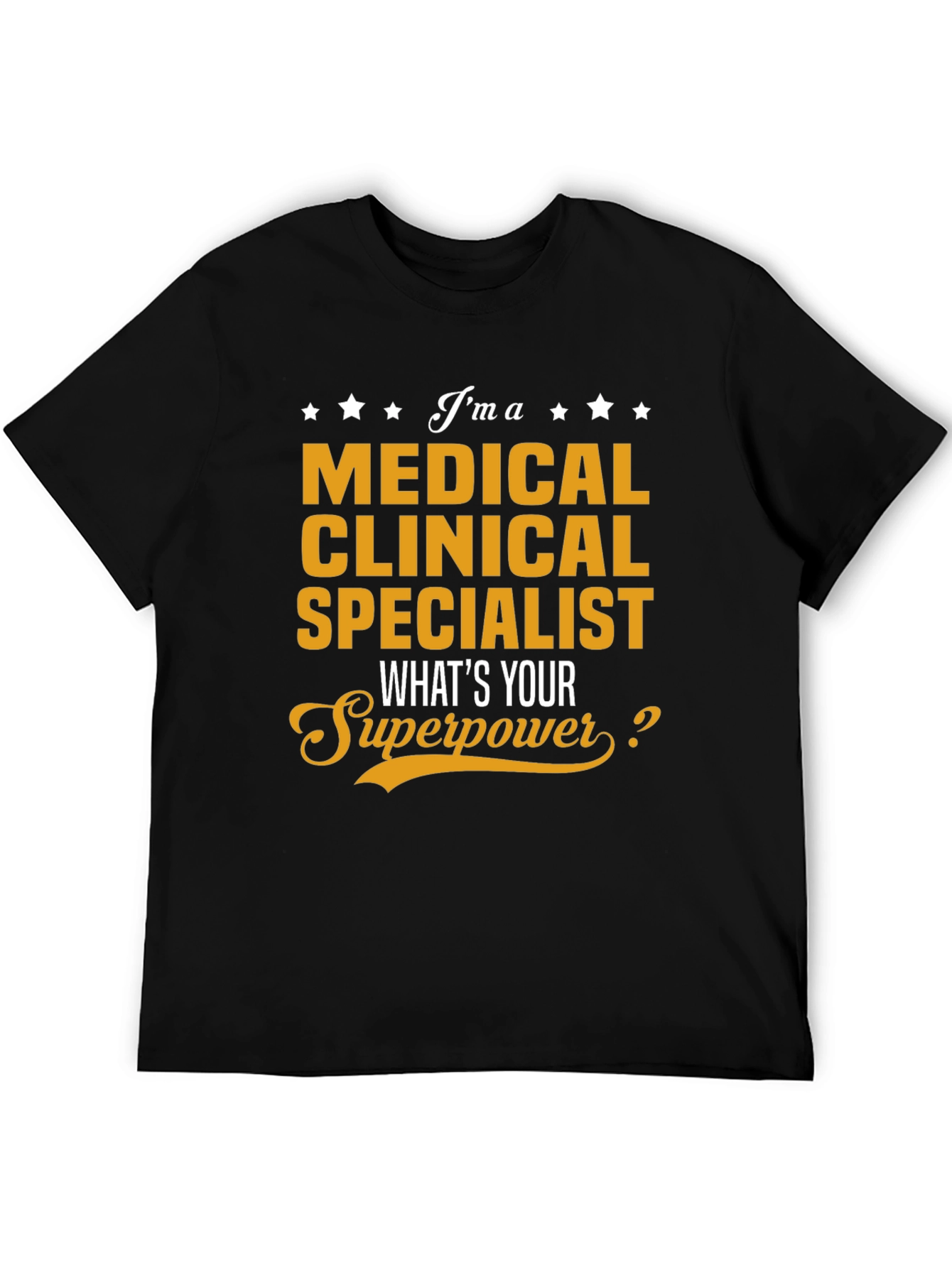 Black Medical Clinical Specialist Superpower T-Shirt view 5