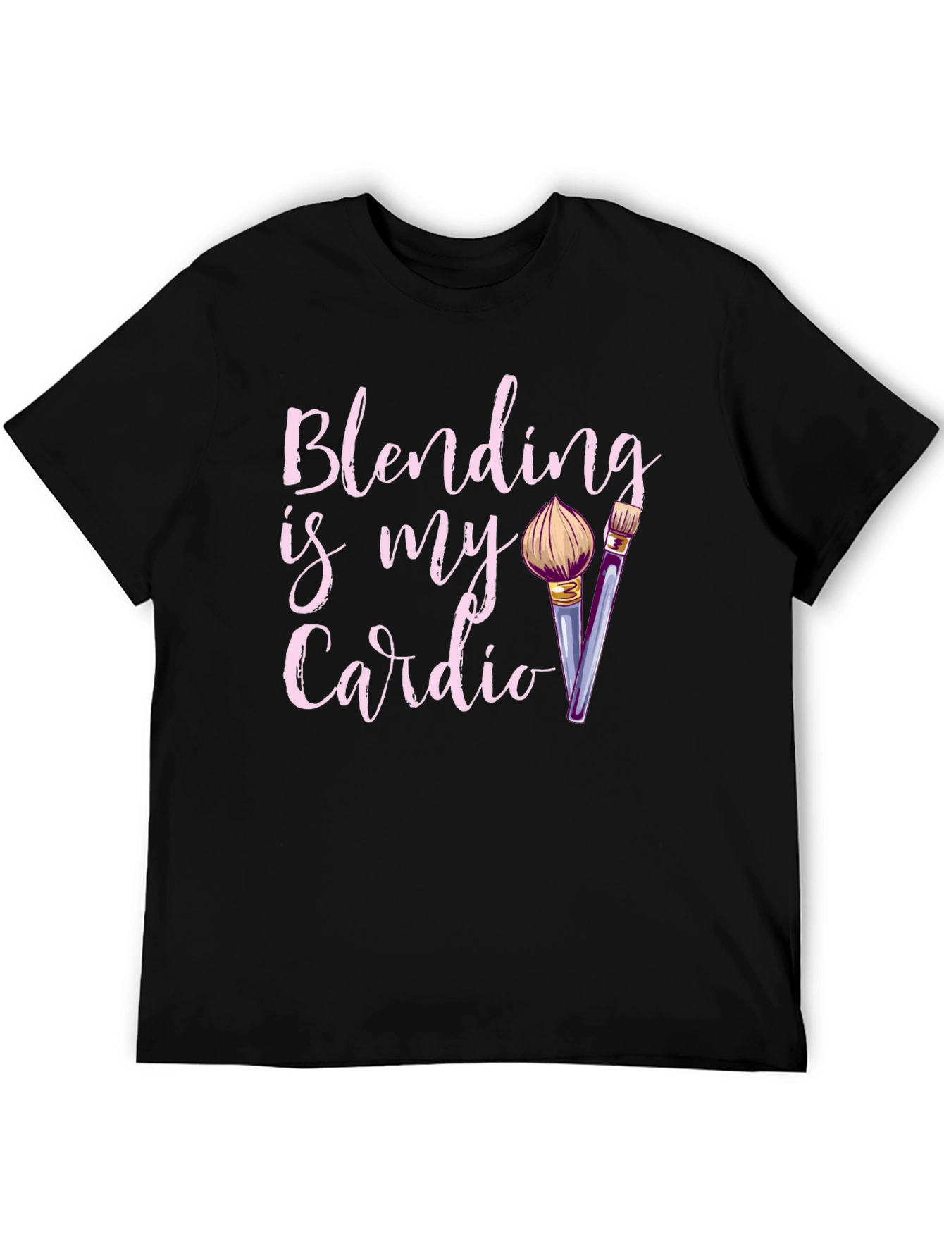 Black Blending Is My Cardio Graphic Tee view 5