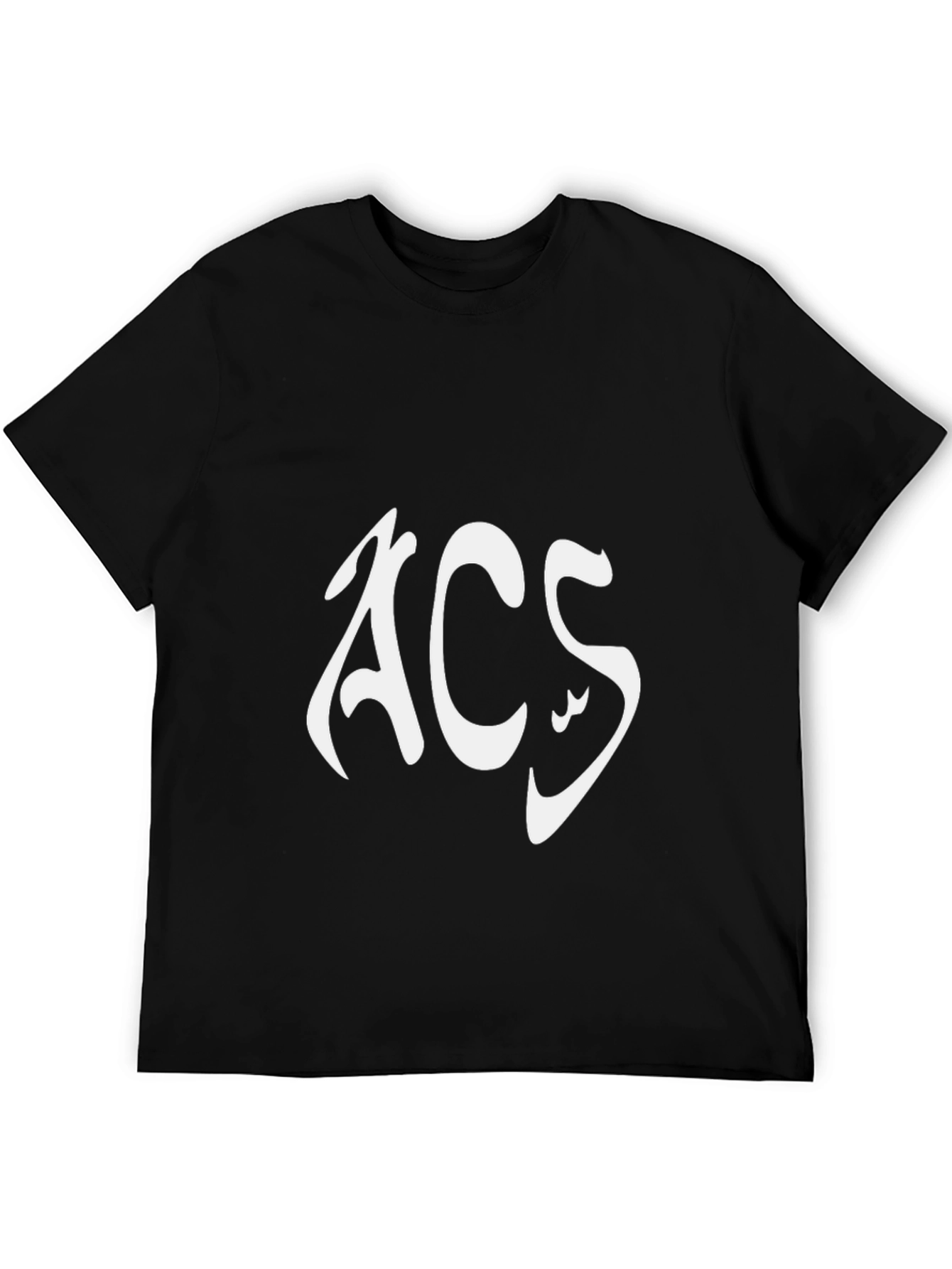 Black ACS Graphic Tee - Stylish Black Cotton Blend T-Shirt view 5