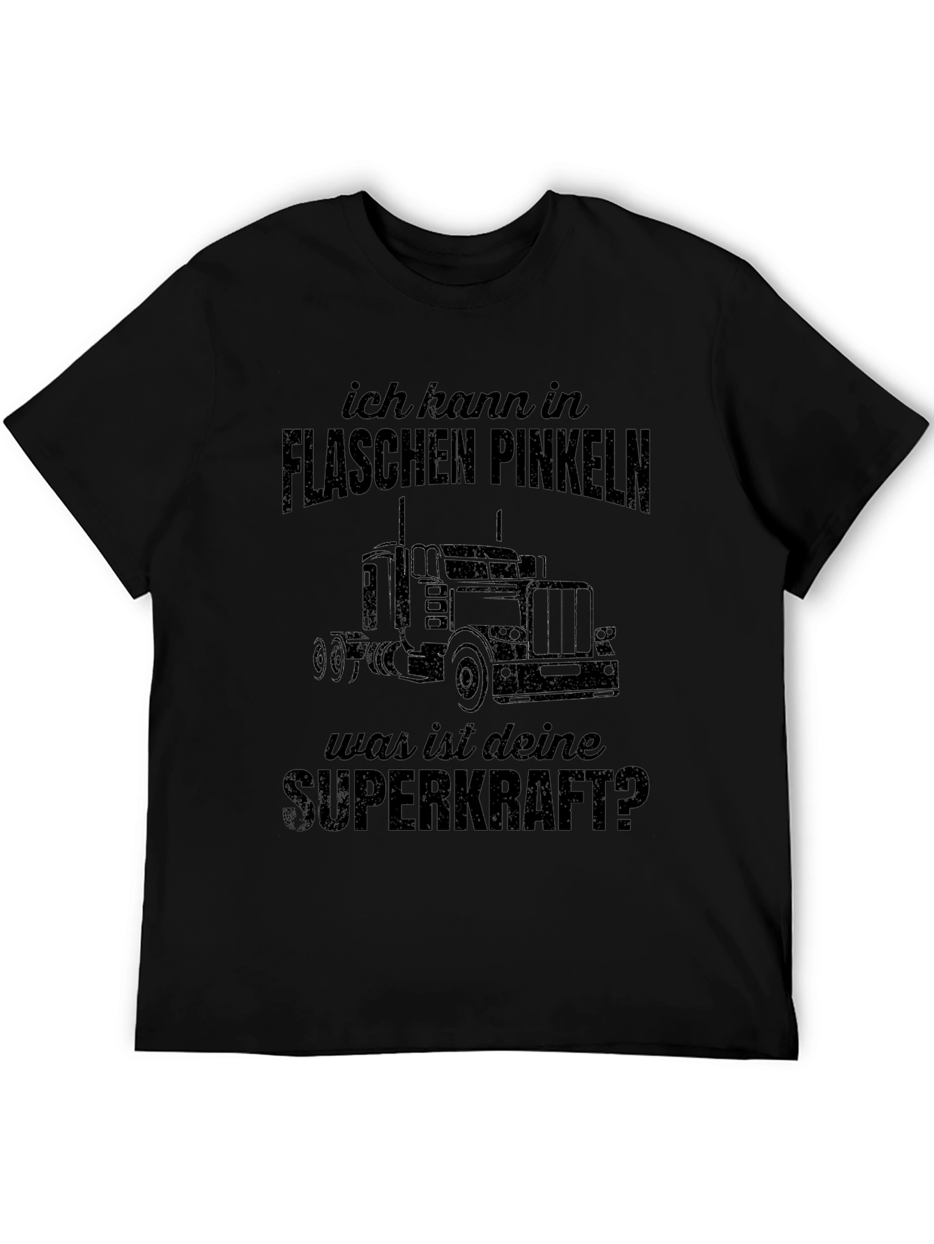 Black Ich Kann in Flaschen Pinkeln T-Shirt Funny Trucker Tee view 5