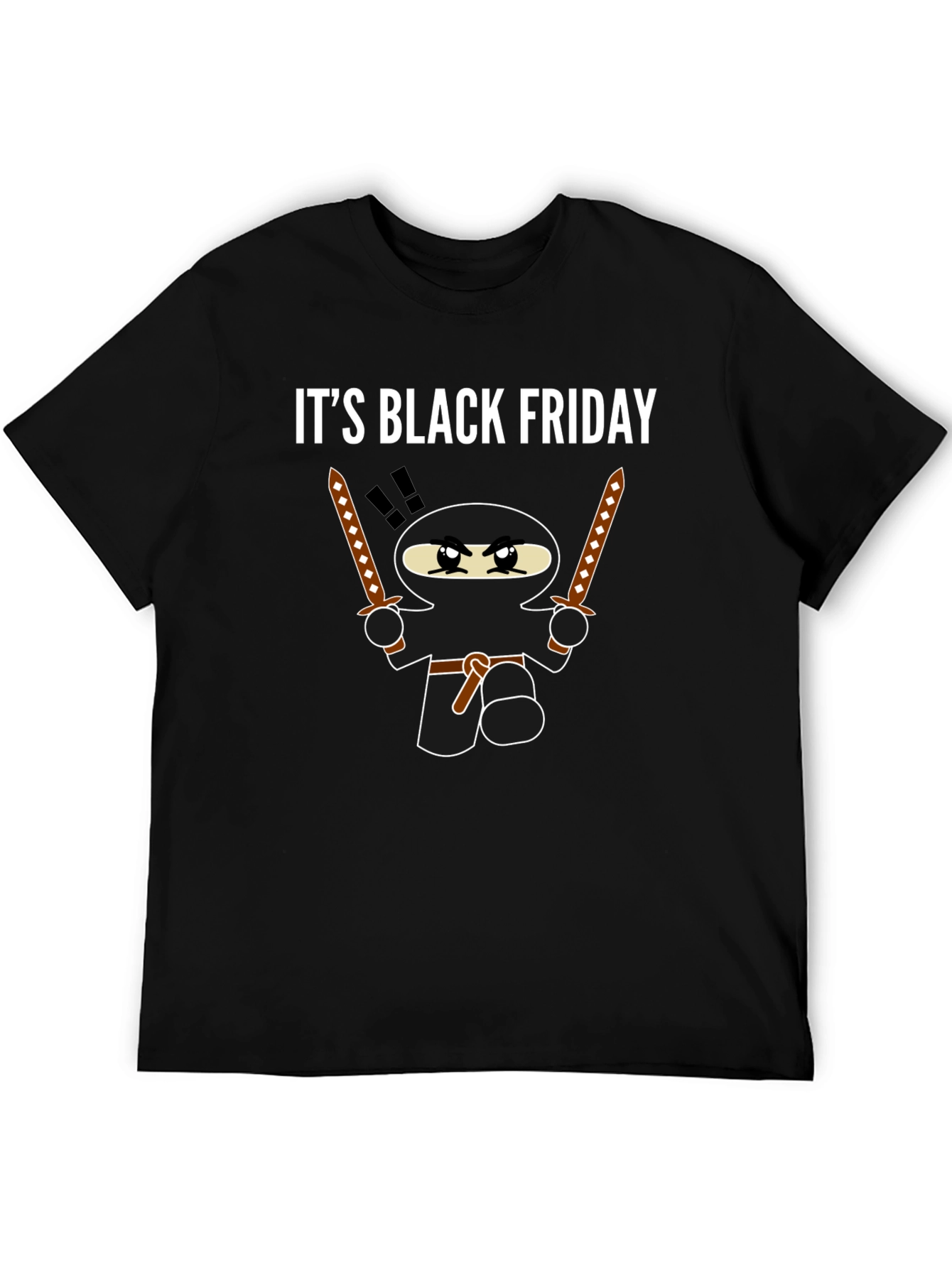 Black It's Black Friday Ninja T-Shirt view 5