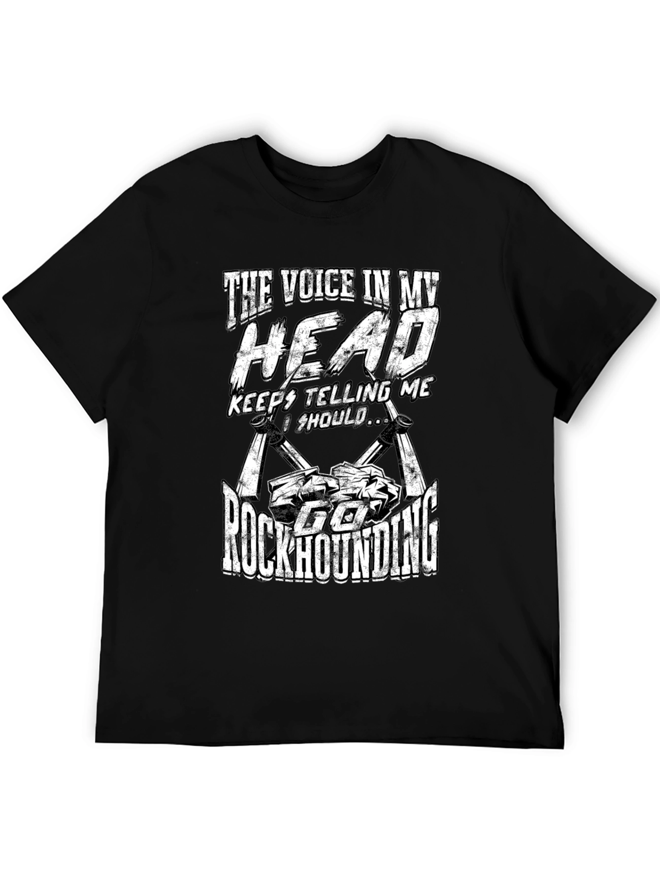 Black Rockhounding T-Shirt - "The Voice In My Head" view 5