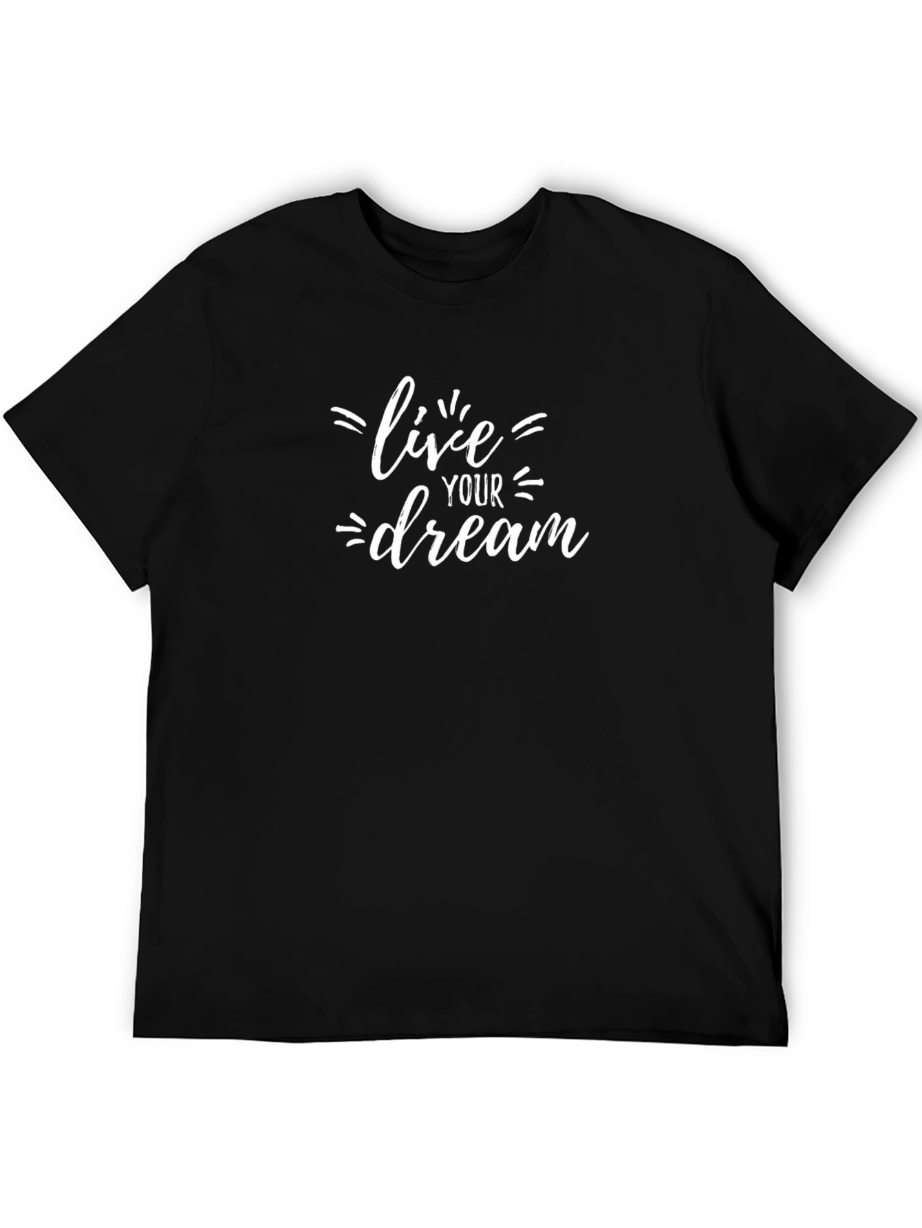 Black Live Your Dream Black Graphic Tee view 5