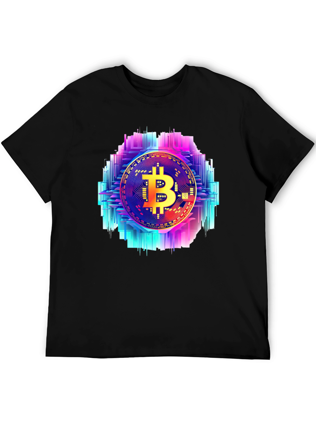 Bitcoin Circuit Graphic Tee - Crypto Style - 5