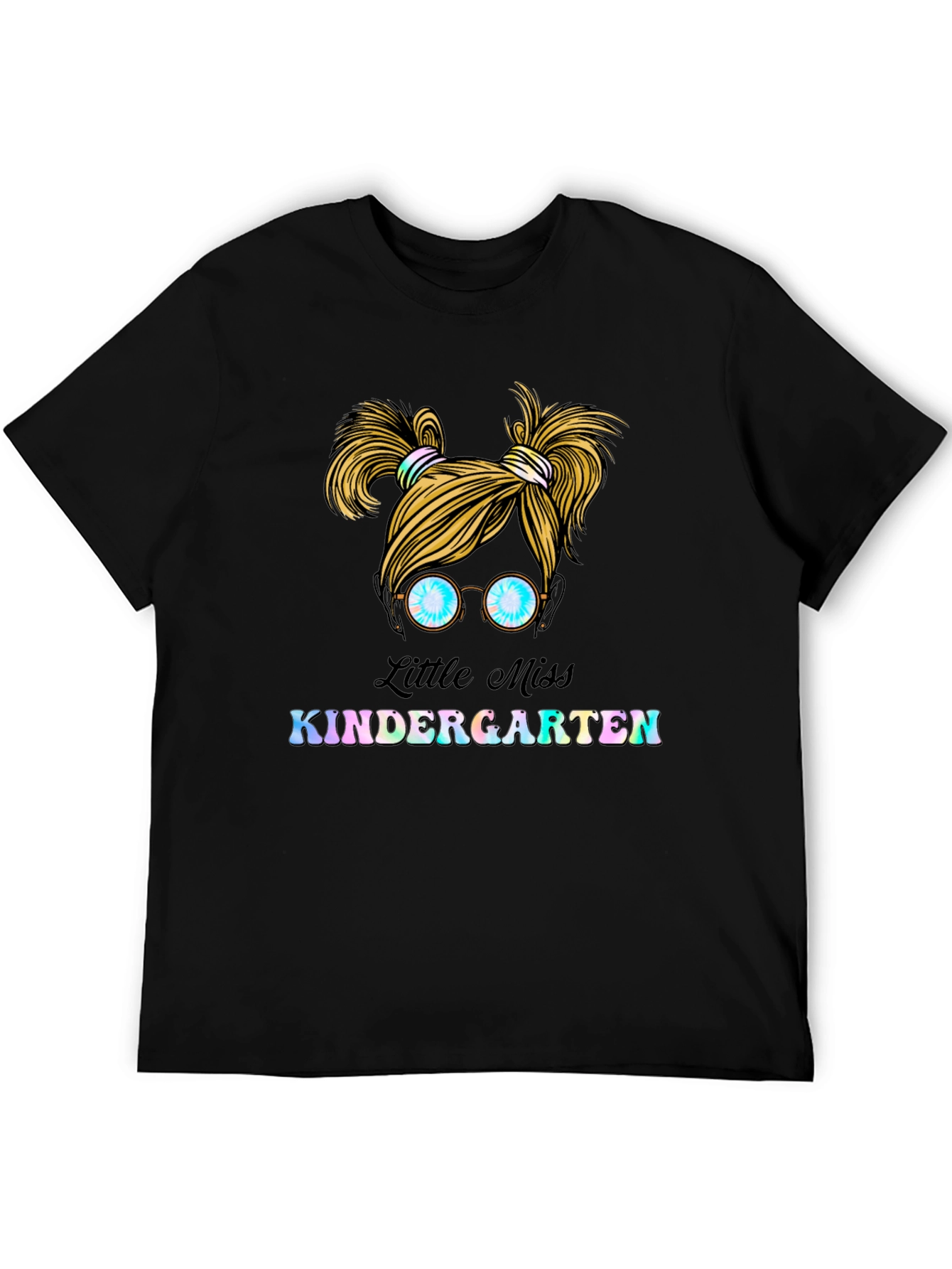 Black Little Miss Kindergarten T-Shirt view 5