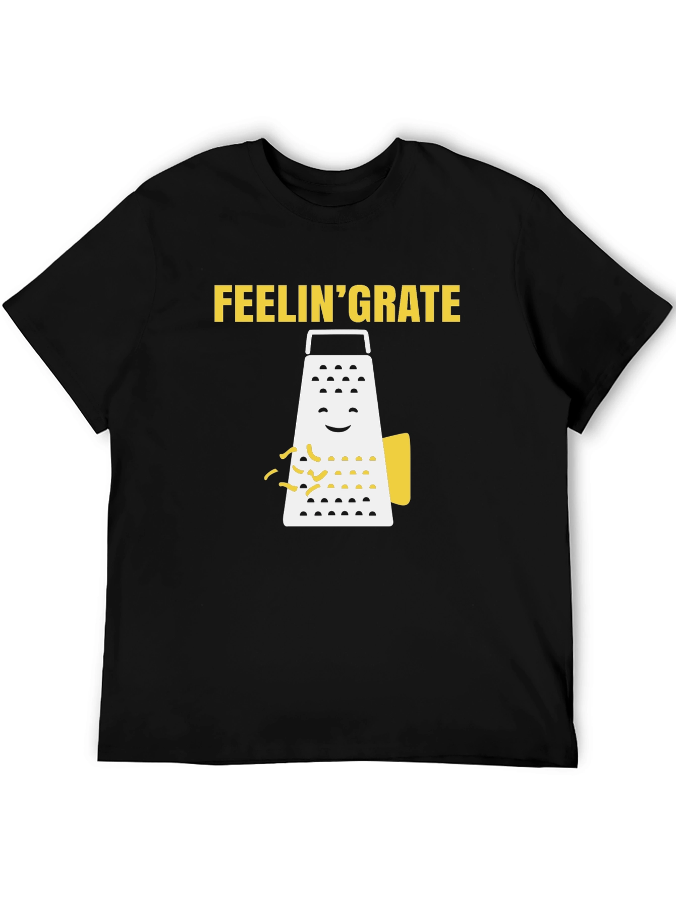 Black Feelin' Grate Pun T-Shirt - Black, Funny, Comfortable Tee view 5
