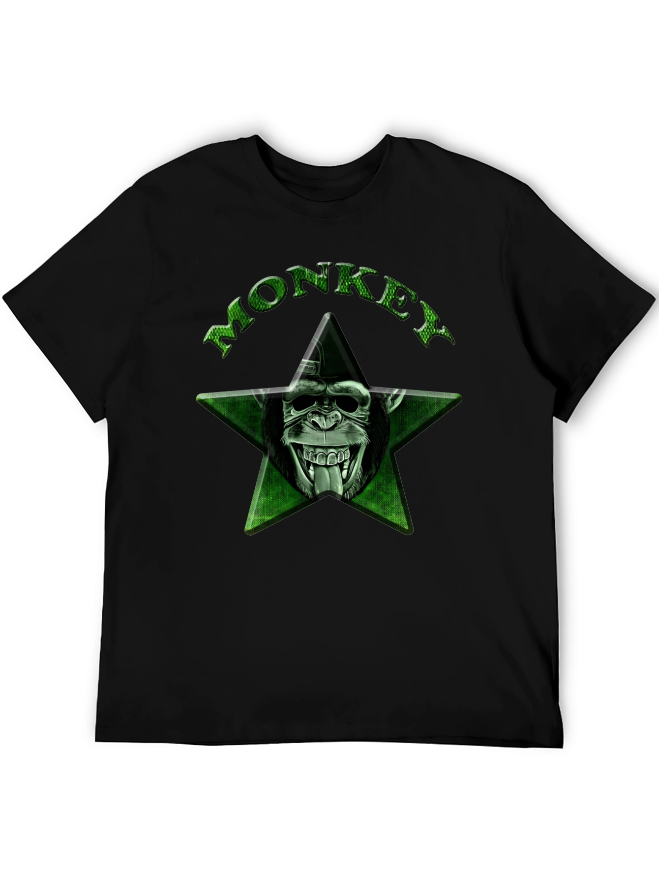 Black Monkey Star Graphic Tee - Black view 5